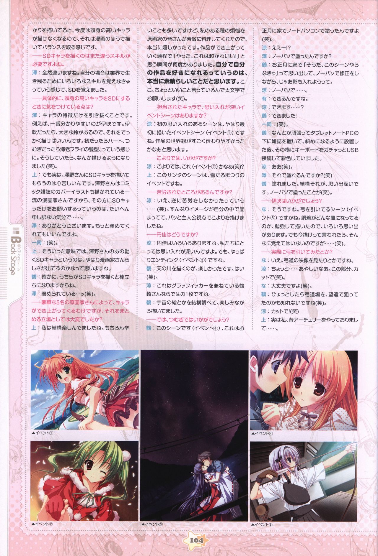 Hoshizora e Kakaru Hash visual fanbook page 106 - artbook hentai manga - read online free