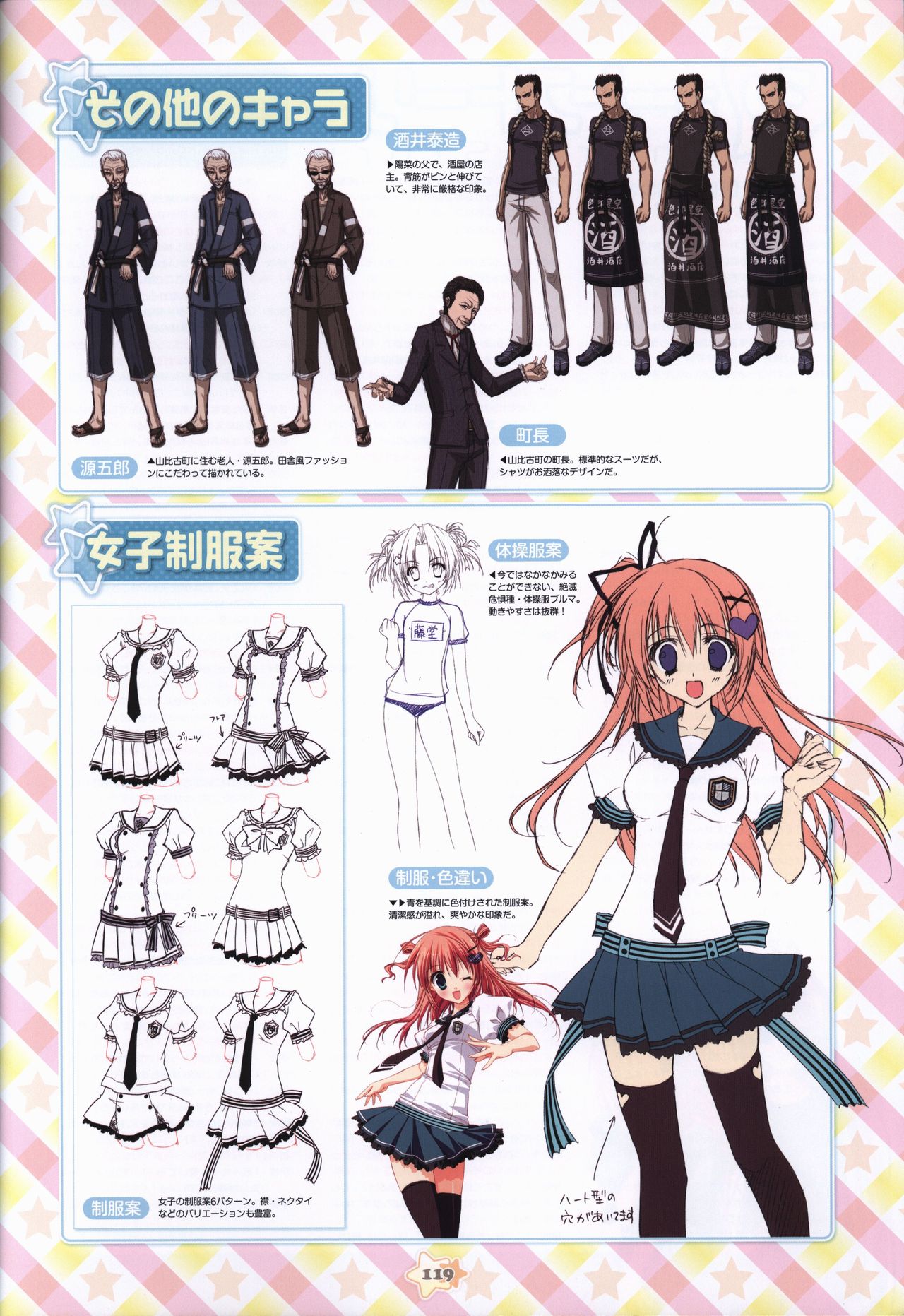 Hoshizora e Kakaru Hash visual fanbook page 121 - artbook hentai manga - read online free