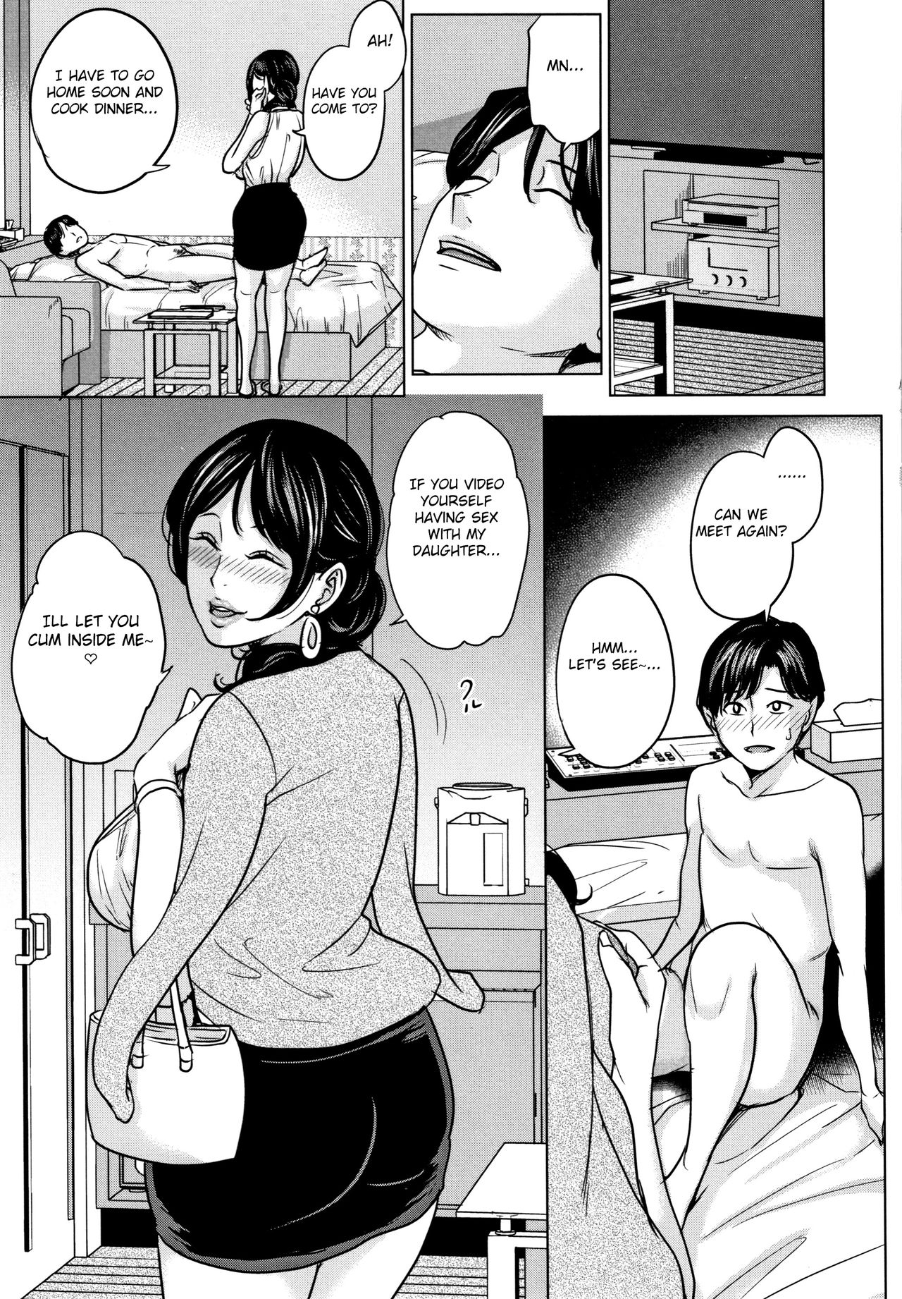 Kanojo no Mama to Deaikei de page 32 - nakadashi beauty mark hentai manga - read online free