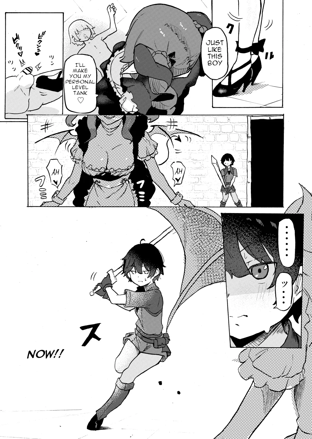 Page 8 of [Permission (Zandoro)] Joukyuu Succubus ni Shoshinsha Gari sare Keikenchi o Shiboritorareru Ohanashi | Story About a High-Ranking Succubus Hunting Beginners and Squeezing Out Their Experience Points [English]
