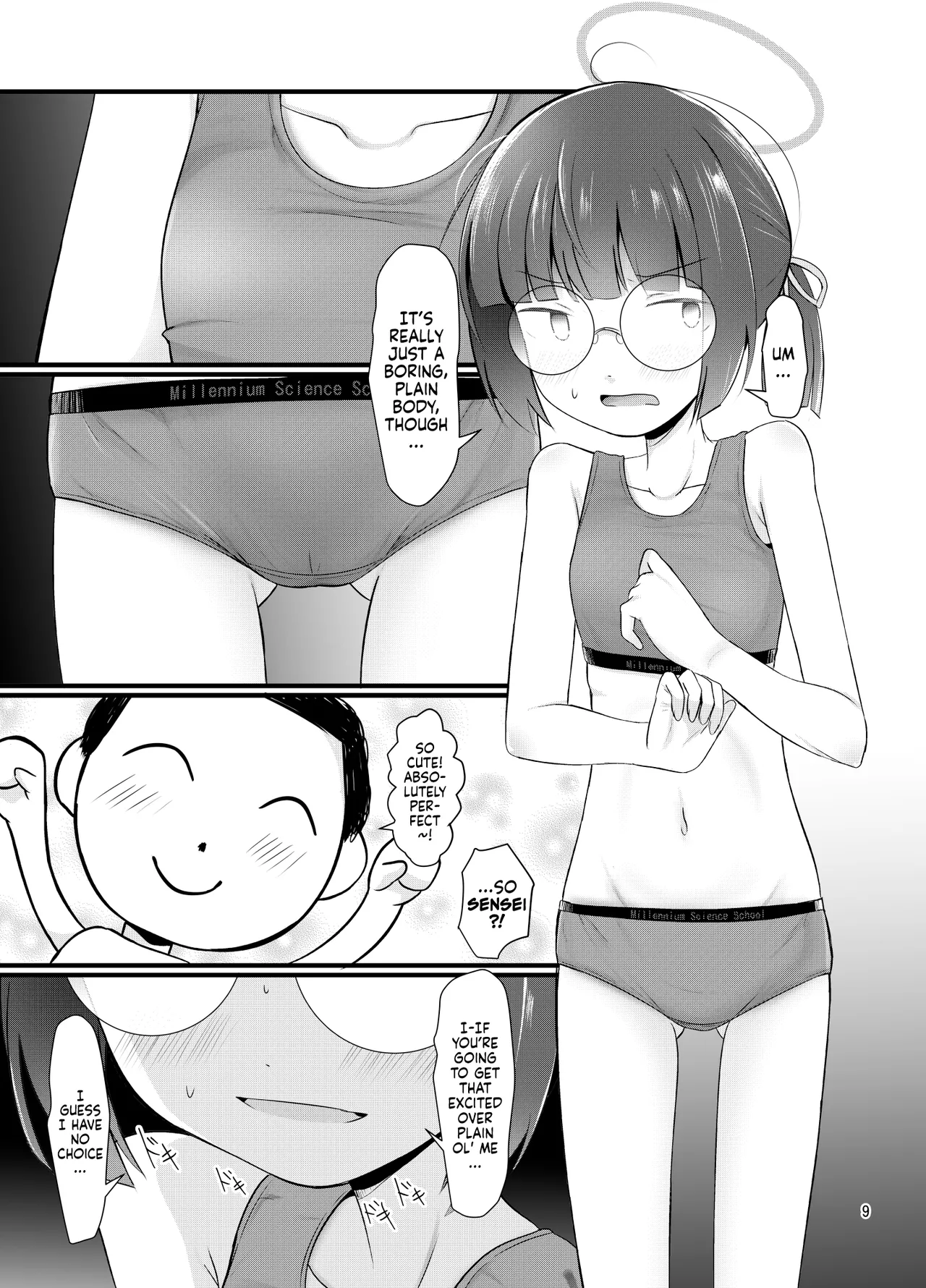 Page 9 of [Kitsune to Budou (Kurona)] Mob Demo Yatte Mitai | I Want to Try Doing it With Mob-chan (Blue Archive) [English] [Digital]