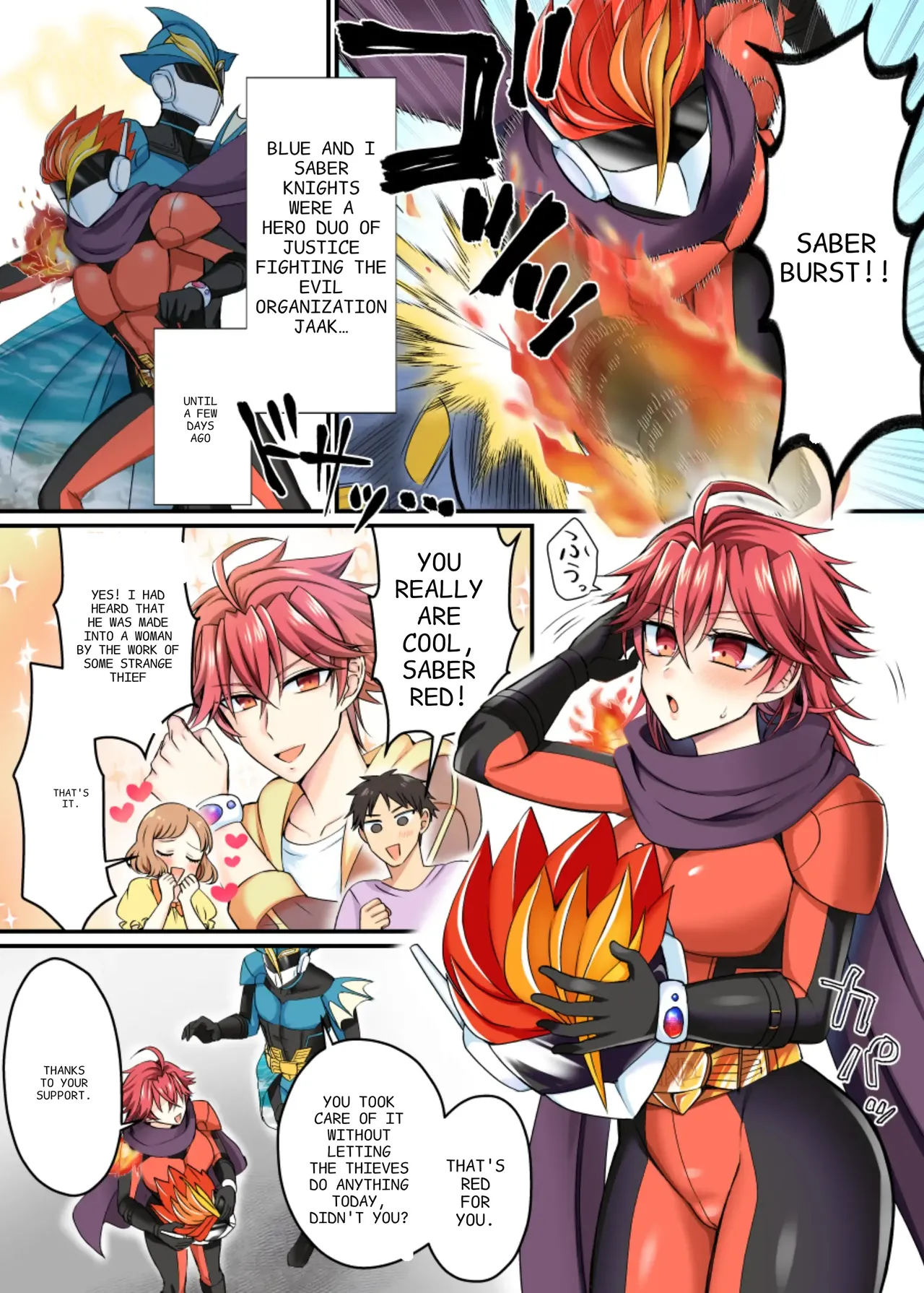 Page 2 of Saber Red ~Seigi no Zako Onna Sentouin Hero~ | Saber Red: The Heroic Female Combatant of Justice