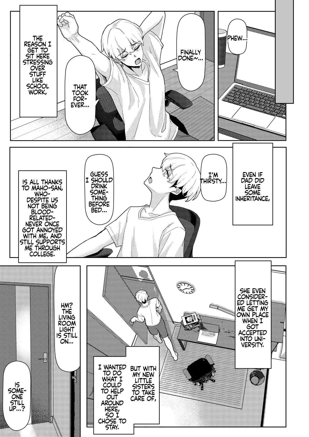 Page 6 of Chichi no Saikon de Doukyo suru Koto ni Natta Gibo no Gijou Shimai to Kawarugawaru Sex shite shimatta Hon | Living with My Stepmom and Stepsisters After Dad's Remarriage and Having Sex with Them All