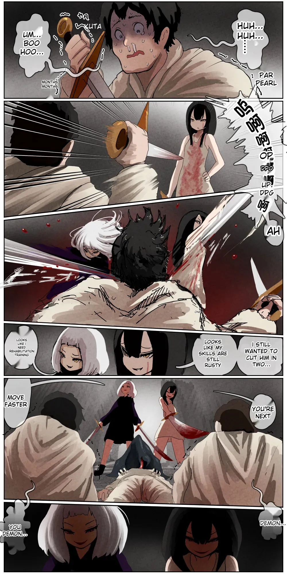 Haiboku Kenshi ~ The story of a woman who was defeated by a samurai Kenshi page 160 - rough translation hentai manga - read online free
