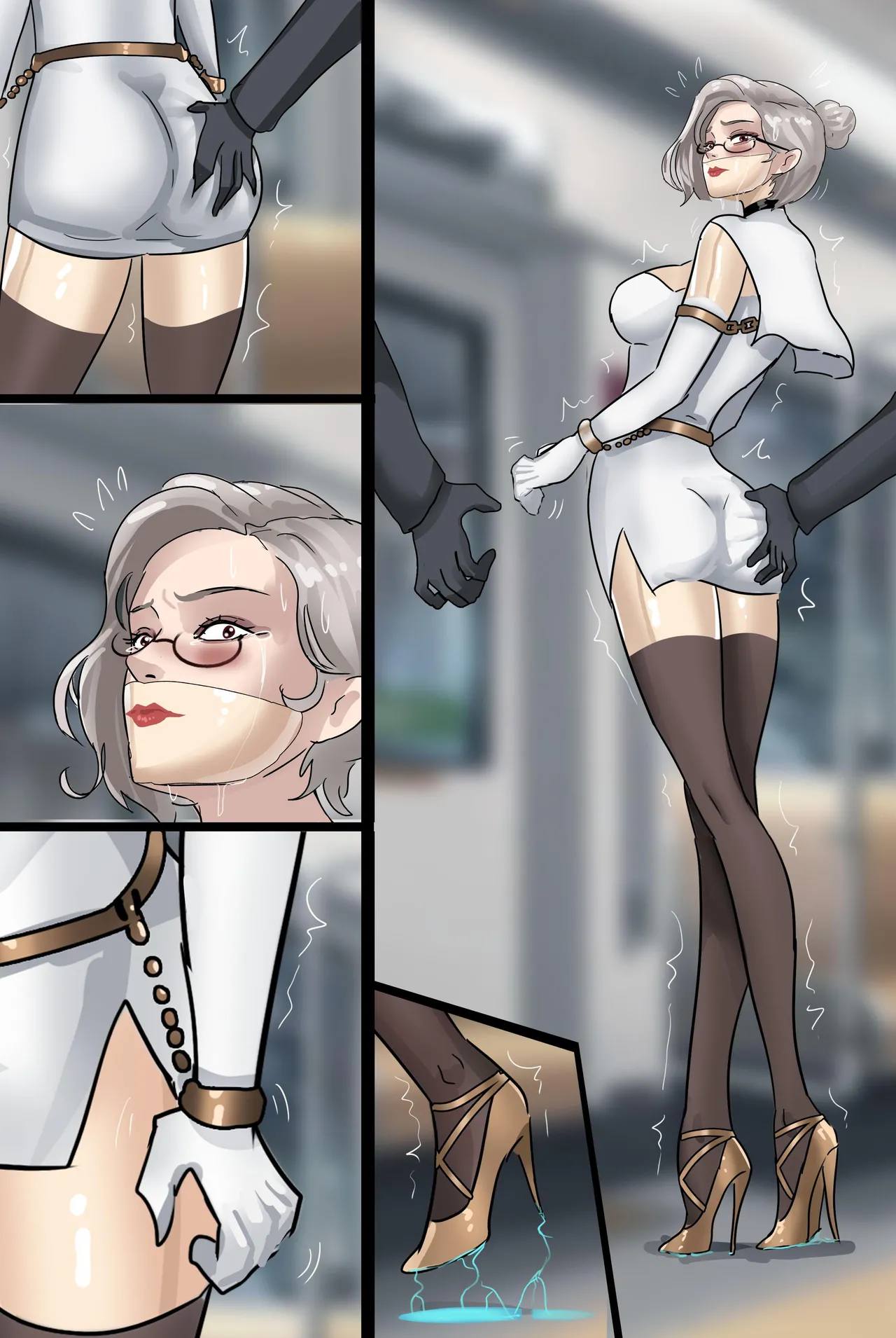 《完美的伪装拘束 》美女被精密道具伪装拘束 被迫拘束行走 被路人肆意玩弄无法反抗 - Page 26
