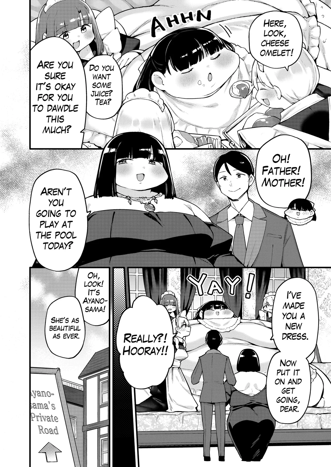 Ayano's Weight Gain Diary: Dream! - Page 10