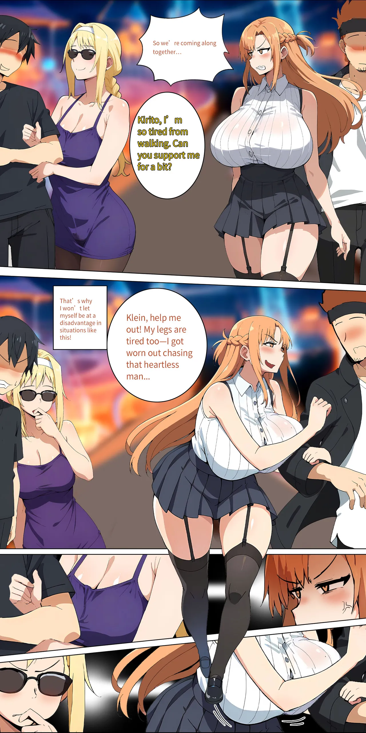 Asuna family 1-27 page 148 featuring ryoutarou tsuboi | klein sword art online parody - full color big breasts hentai manga - read online free