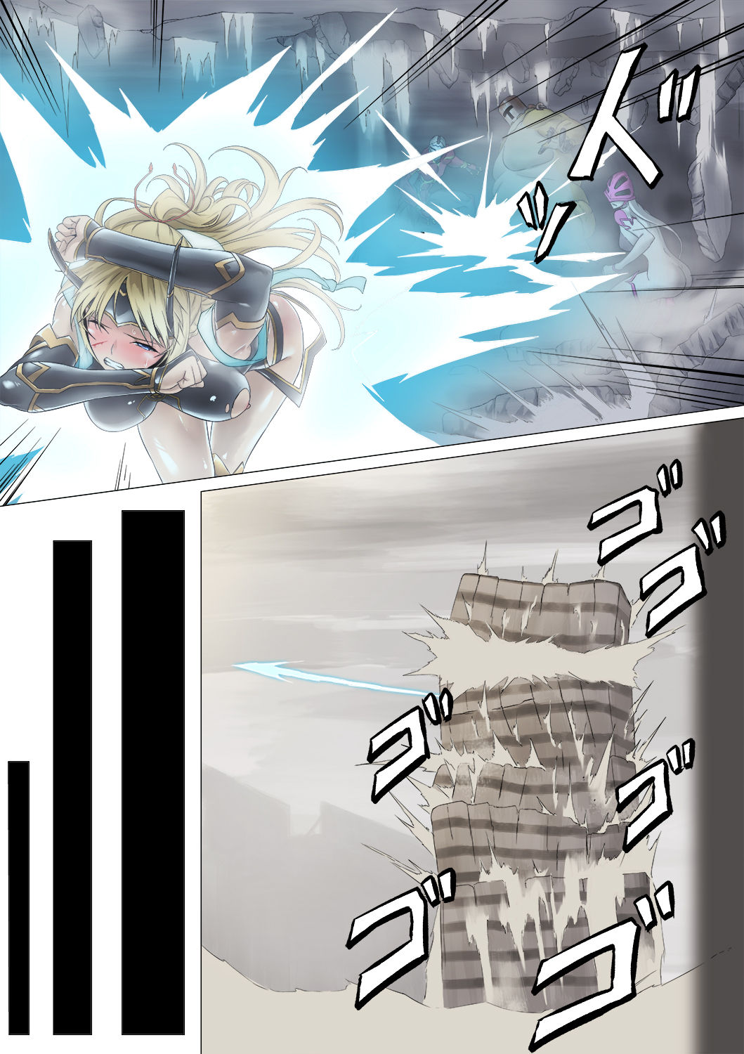 [ppkkmoon X BackyourLuck (mogO-721)] ヒロイン敗辱〜5人の敵に代わるがわる〜 EX !! 去馬塞克及補圖 (De-mosaic and add-image) Heroine Haijoku ~5-nin no Teki ni Kawarugawaru~ | Heroine Violation: Swapped Between 5 Enemies[Chinese][with 雷电将军汉化] - Page 35