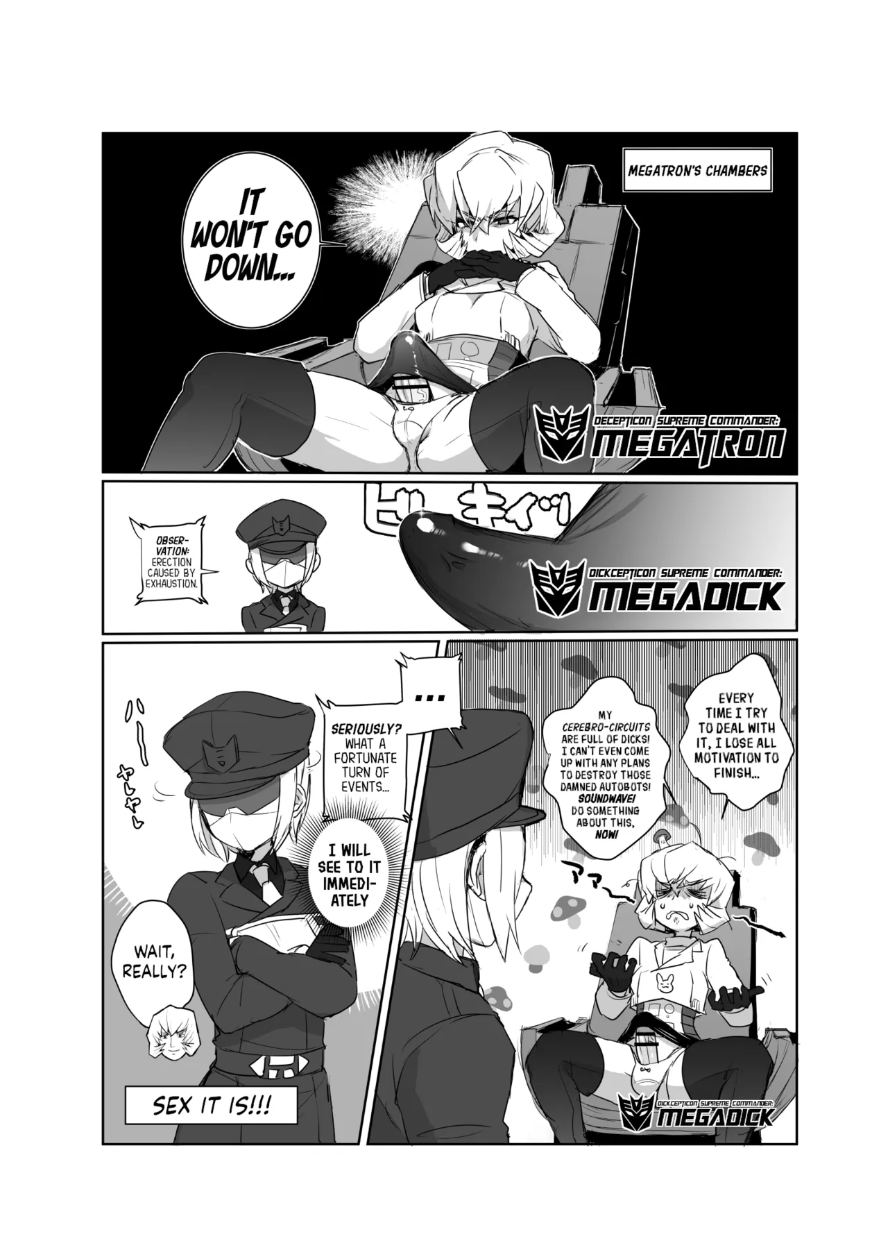 Page 6 of [Koshi no Itami (Koshii Tai)] Omankoformers: Spotlight Soundwave (Transformers) [English] [head empty + Wiimouto] [Digital]