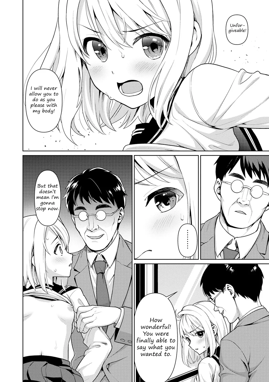 Page 22 of [F Taku (Anma)] Mukuchi Shoujo no Chikan Higai - Chapter 1