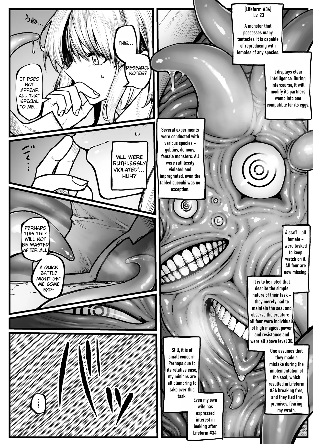 Page 2 of Muttsuri Boukensha wa Shokushu nanka ni Maketakunai | The Gloomy Adventurer Won't Lose to Tentacles
