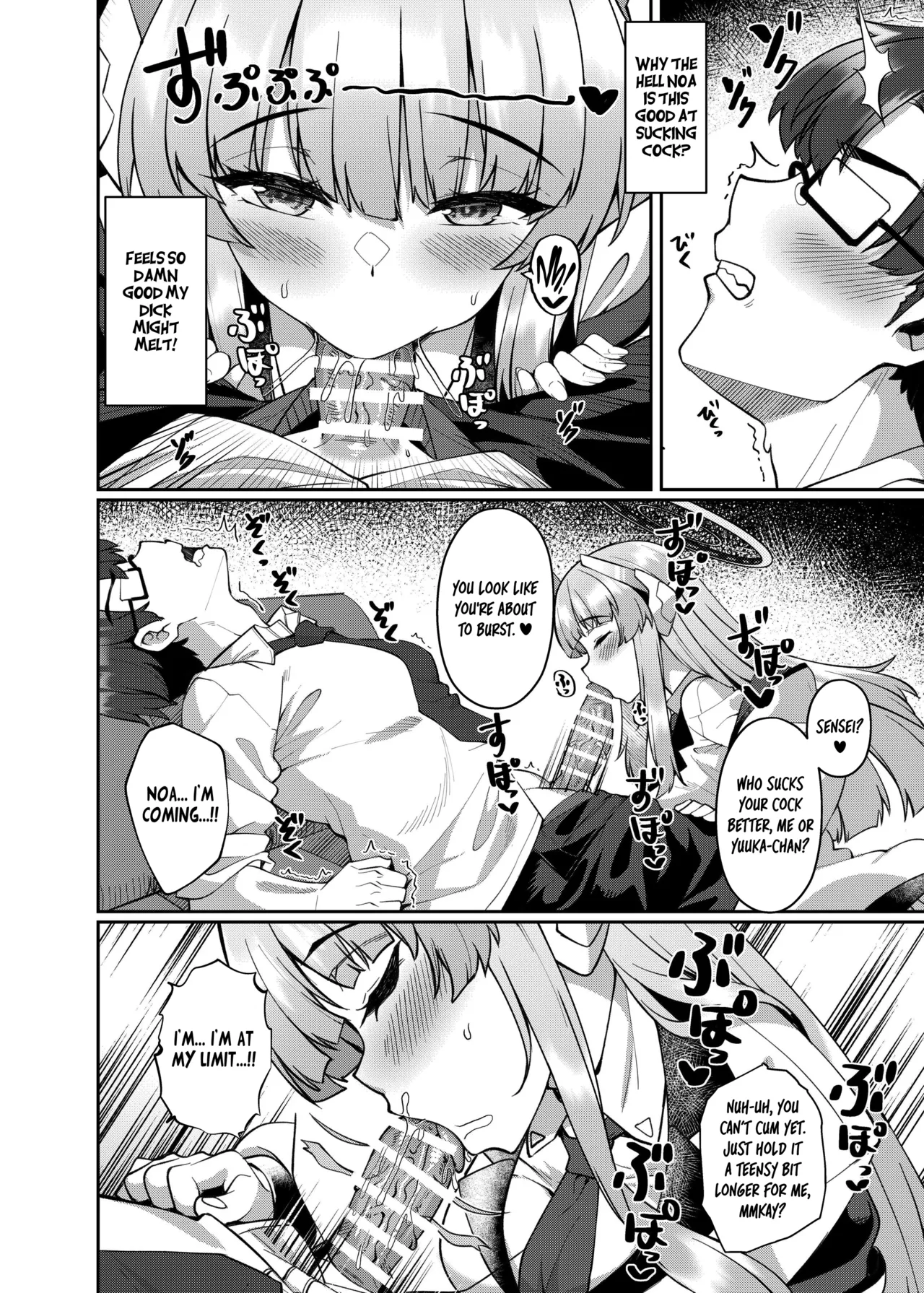 Page 8 of [Kuma no Ana (Shirokuma A)] Kobamenai Yuuwaku Ecchi na Noa ni Gyaku NTR Sareru Hanashi | Irresistible Seduction - How A Naughty Noa Reverse-NTR’d Me (Blue Archive) [English] [Tea Party Scans] [Digital]