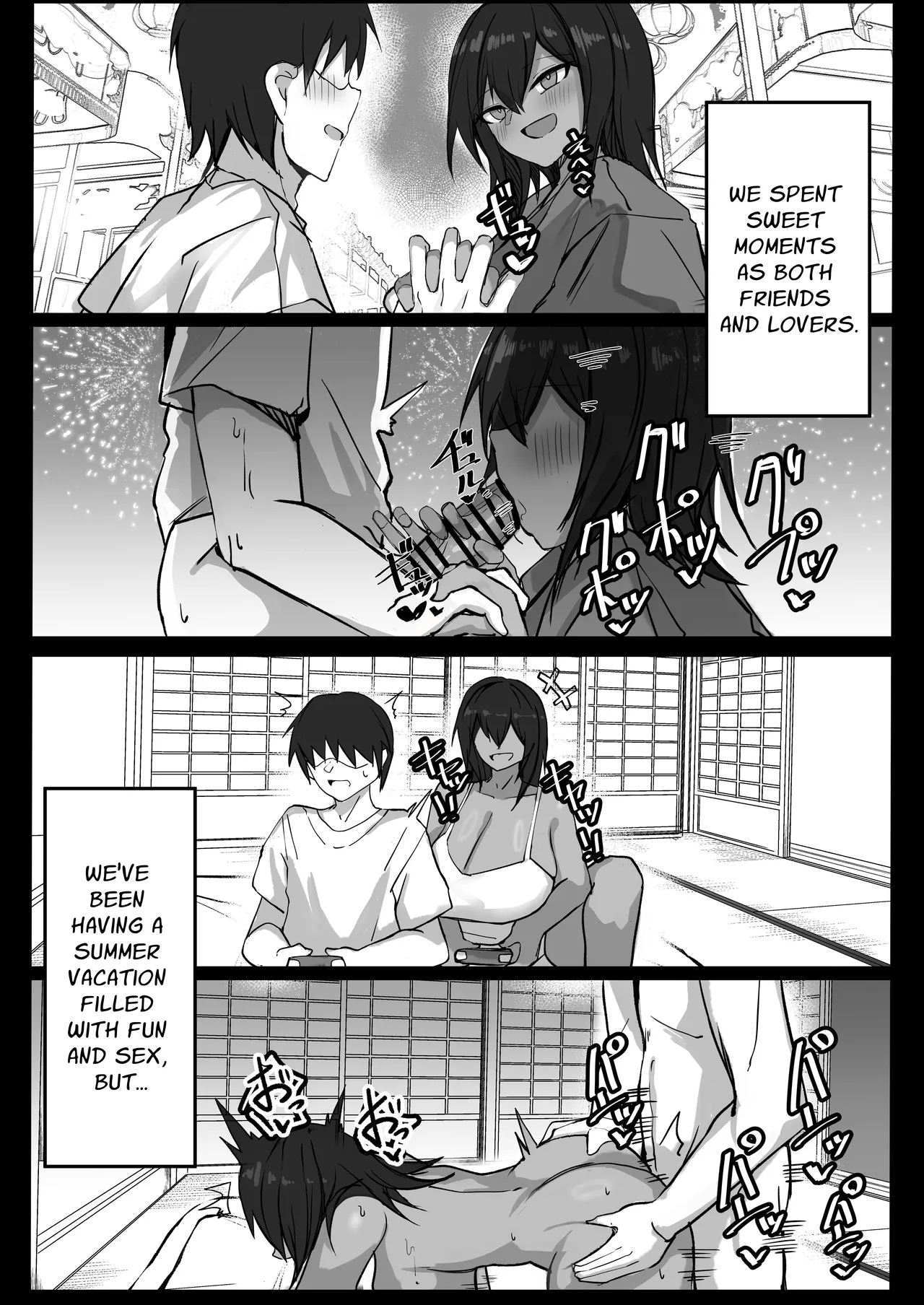 Mukashi Otoko dato Omotteta Kasshoku Bakunyuu Osananajimi to H Suru Hon Kouhen | Sex With My Tanned Busty Friend Who I Used To Think Was A Guy page 22 full