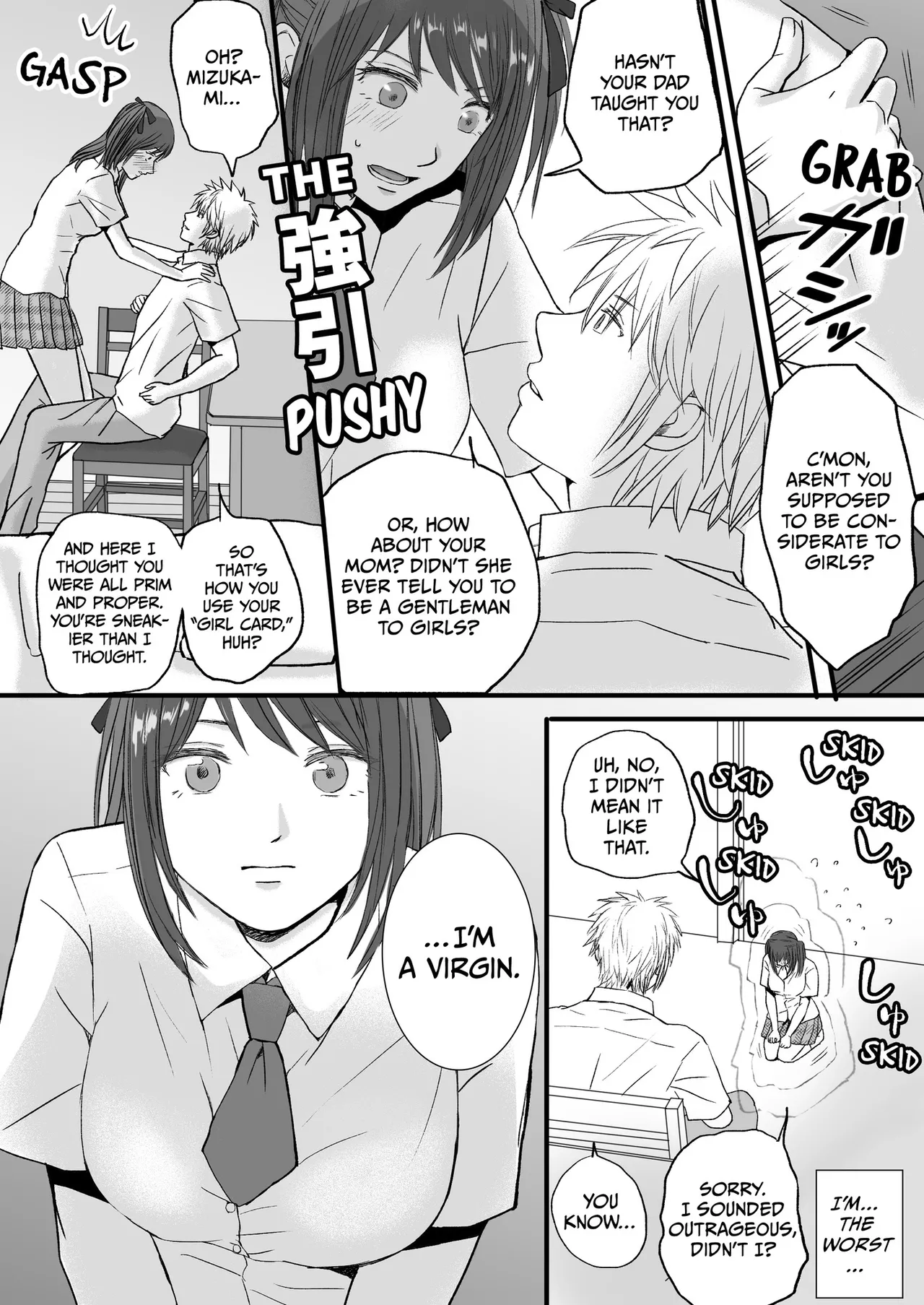 Page 6 of Sumata dake tte Itta no ni… Nurutto Sounyuusarechatta Yuutousei no Omocha | You Said It'd Just Be Grinding... But You Ended up Slipping It In. Now I'm Just the Top Student's Toy.
