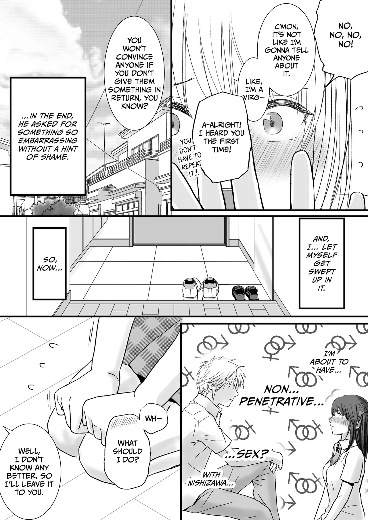 Page 8 of Sumata dake tte Itta no ni… Nurutto Sounyuusarechatta Yuutousei no Omocha | You Said It'd Just Be Grinding... But You Ended up Slipping It In. Now I'm Just the Top Student's Toy.