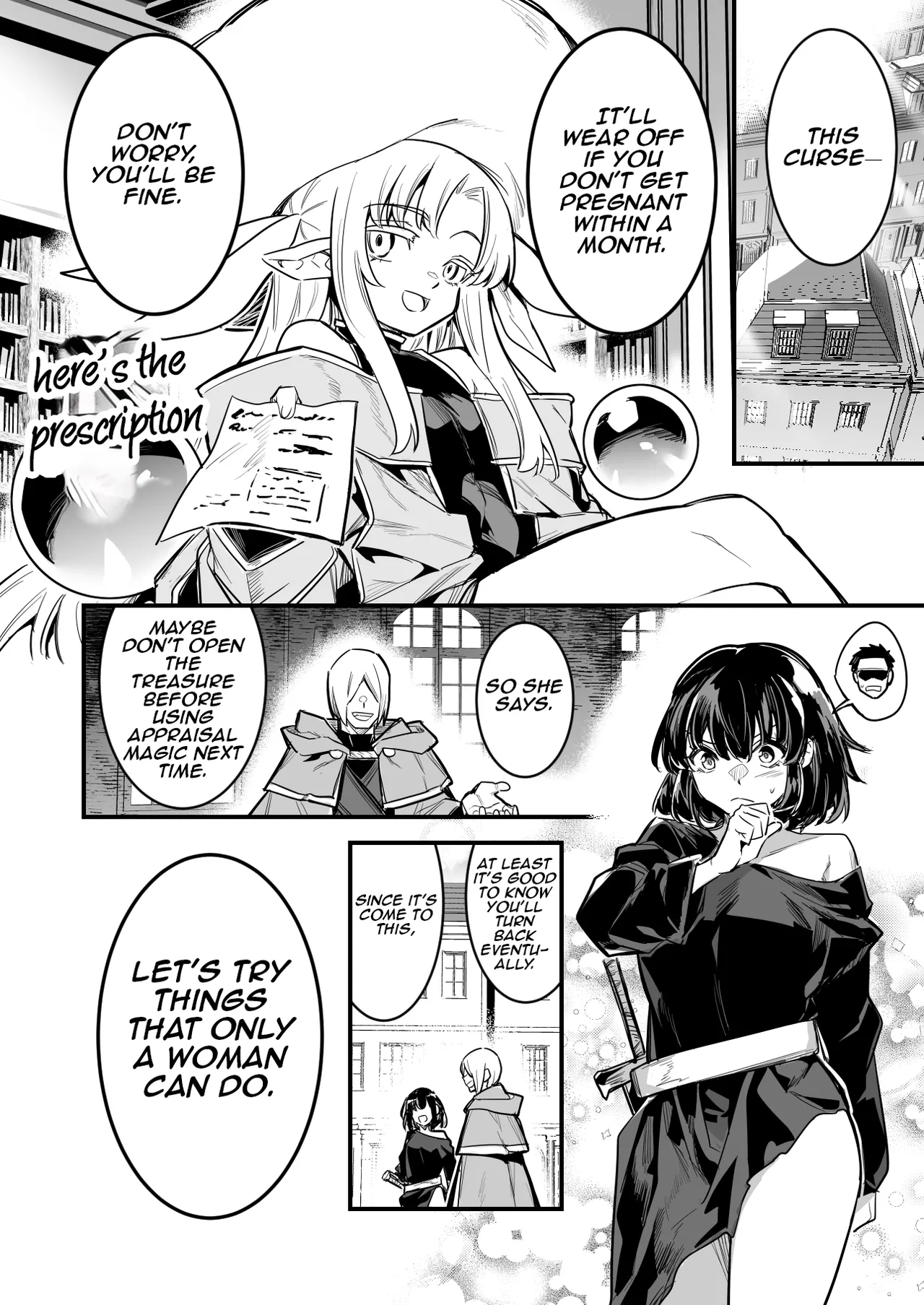 Page 2 of A Male Adventurer Caught in a TS Trap in a Dungeon and Gives Birth