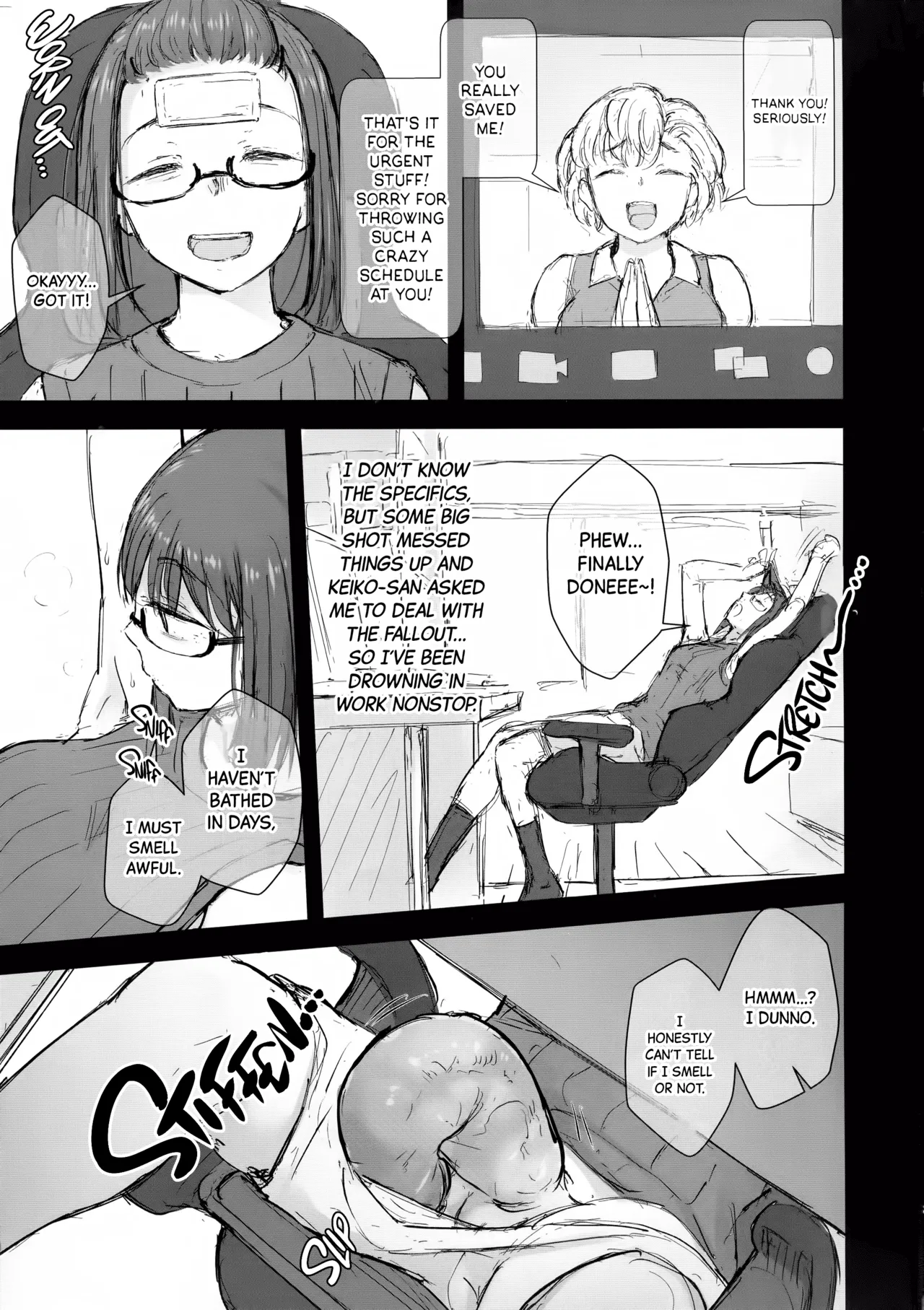 Page 2 of (Futaket 33) [Silicon Jichou (Condessa)] Shower o Abite, Shokuji o Shitara... Jii. | After a Shower and a Meal... It's Time to Jerk Off [English] [Black Grimoires] [Decensored]
