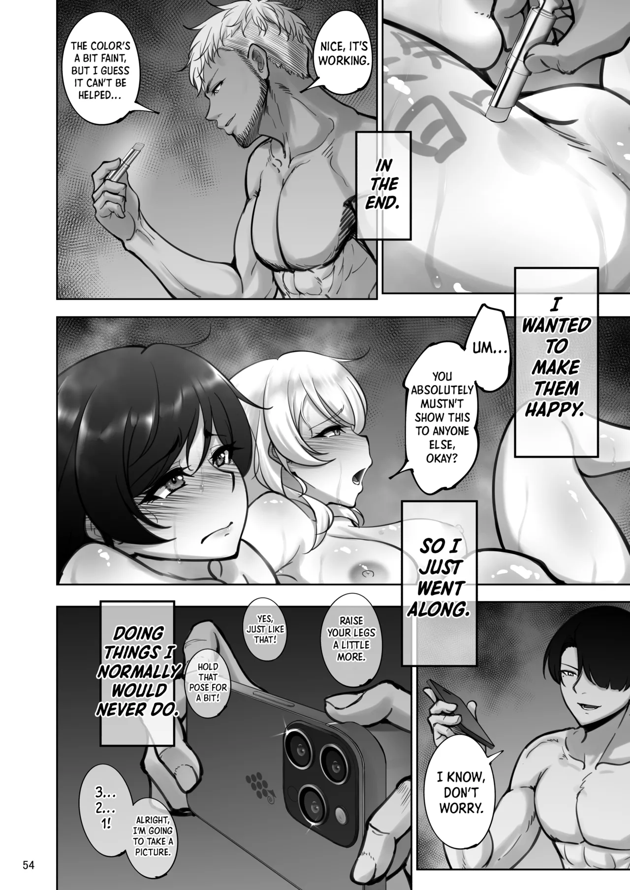 Eri to Nozomi no Joujiroku 1 | The Sex Records of Eli and Nozomi 1 page 54 full