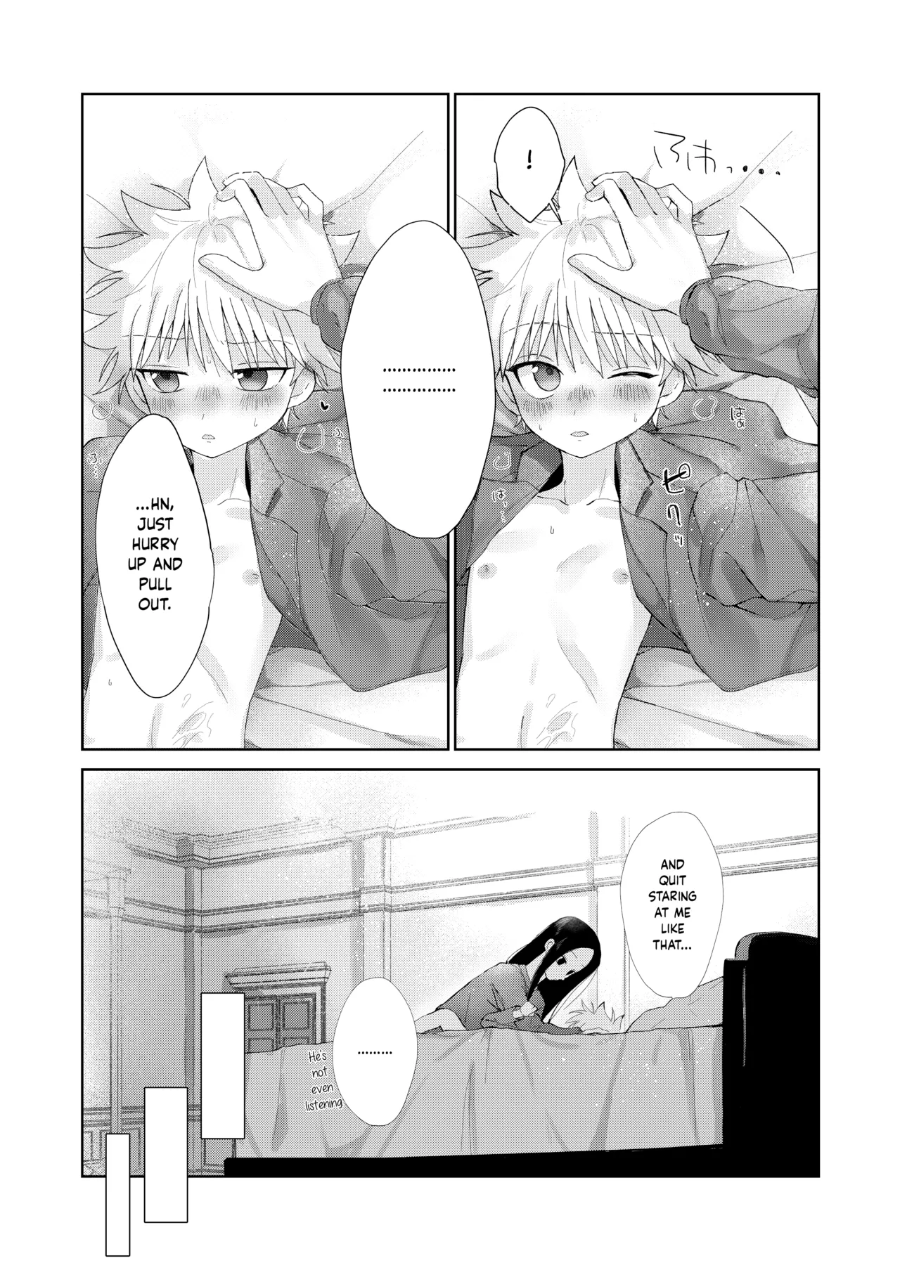 Page 23 of [Usagijima (Chiso)] Oyasumi no Ato ni | After Saying Good Night (Hunter x Hunter) [English] {Chin²} [Digital]