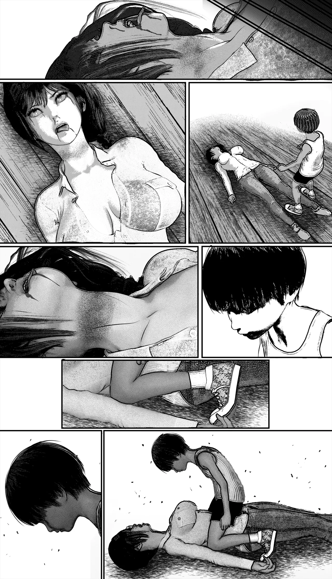 Page 101 of [岩石堂] 首絞め!漫画・スナッフシリーズ「三部作総集編」/首絞めリョナ・コミック作品