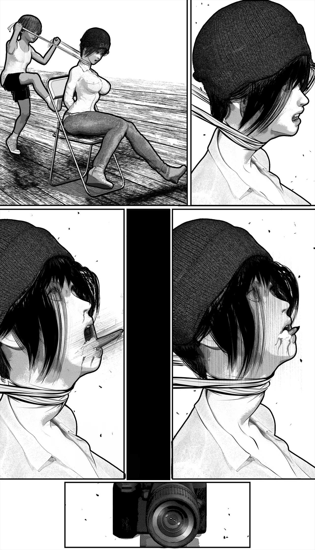 Page 110 of [岩石堂] 首絞め!漫画・スナッフシリーズ「三部作総集編」/首絞めリョナ・コミック作品