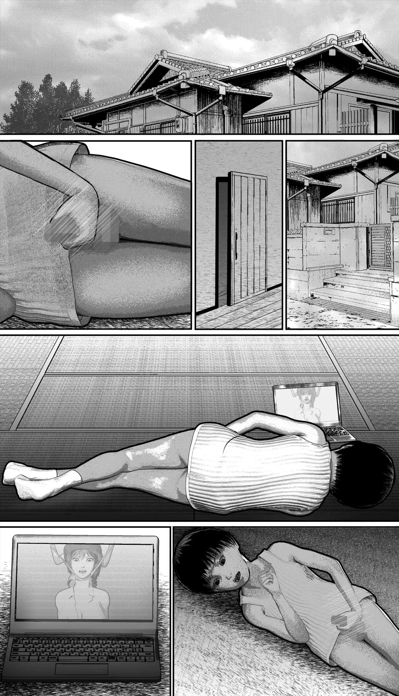 Page 111 of [岩石堂] 首絞め!漫画・スナッフシリーズ「三部作総集編」/首絞めリョナ・コミック作品