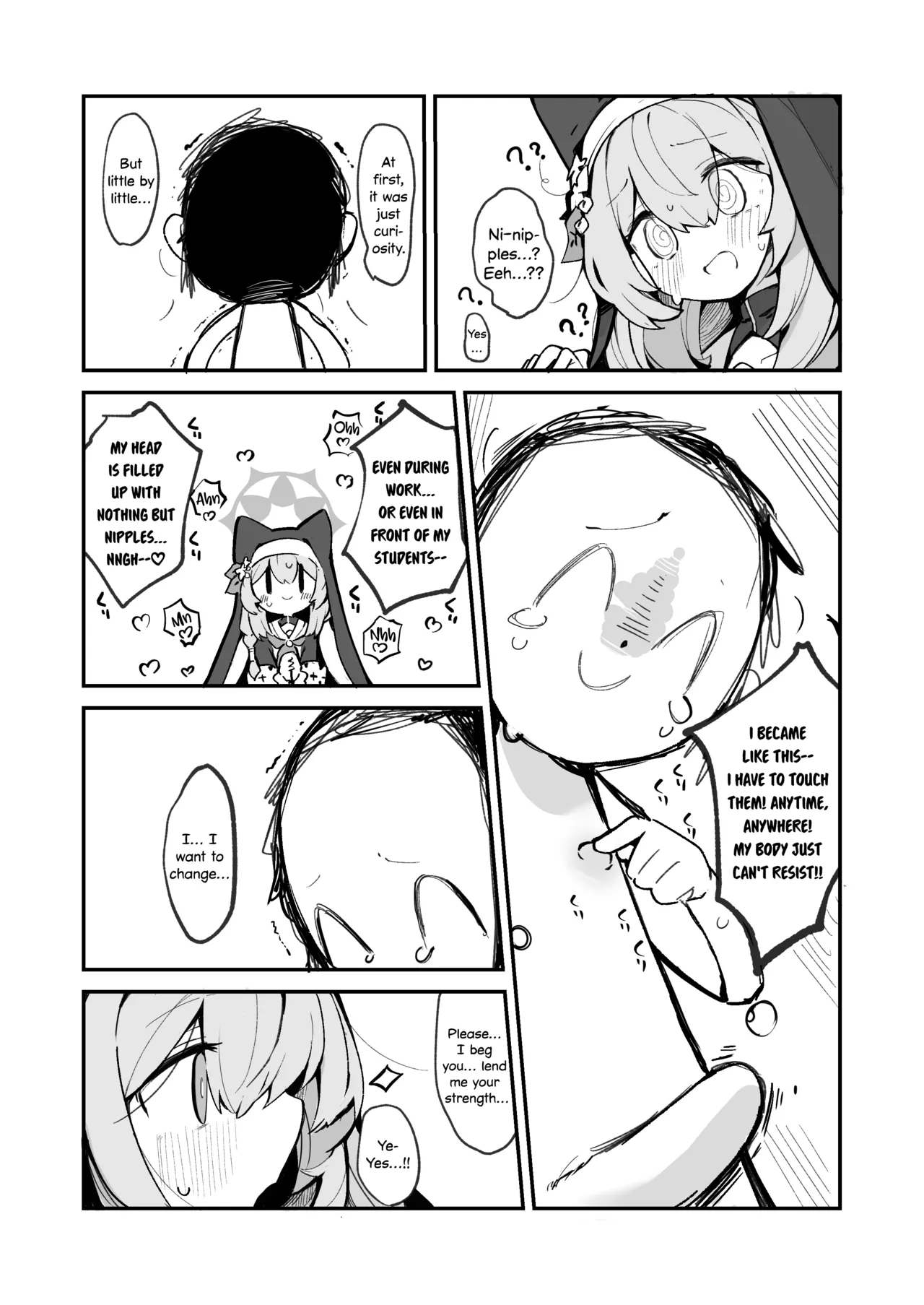 Page 4 of [Mijiya (Mikozin)] Mari no Chikubi no Hon | Mari's Nipple Book (Blue Archive) [English] [DKKMD Translations] [Digital]