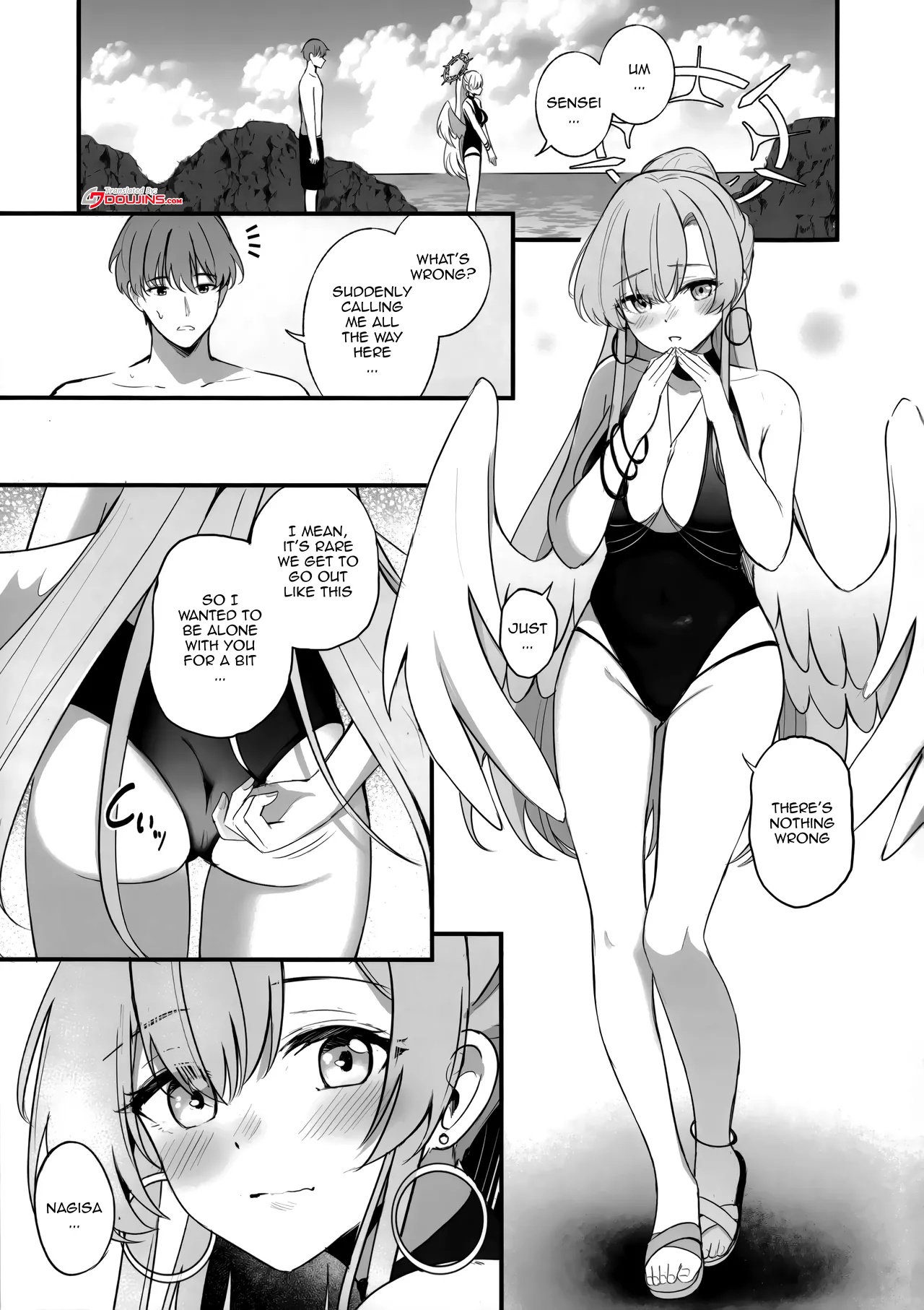 Page 2 of (C106) [Koniro Kajitsu (KonKa)] Nagisa no Natsu no Omoide - Nagisa Summer Memory (Blue Archive) [English] {Doujins.com}