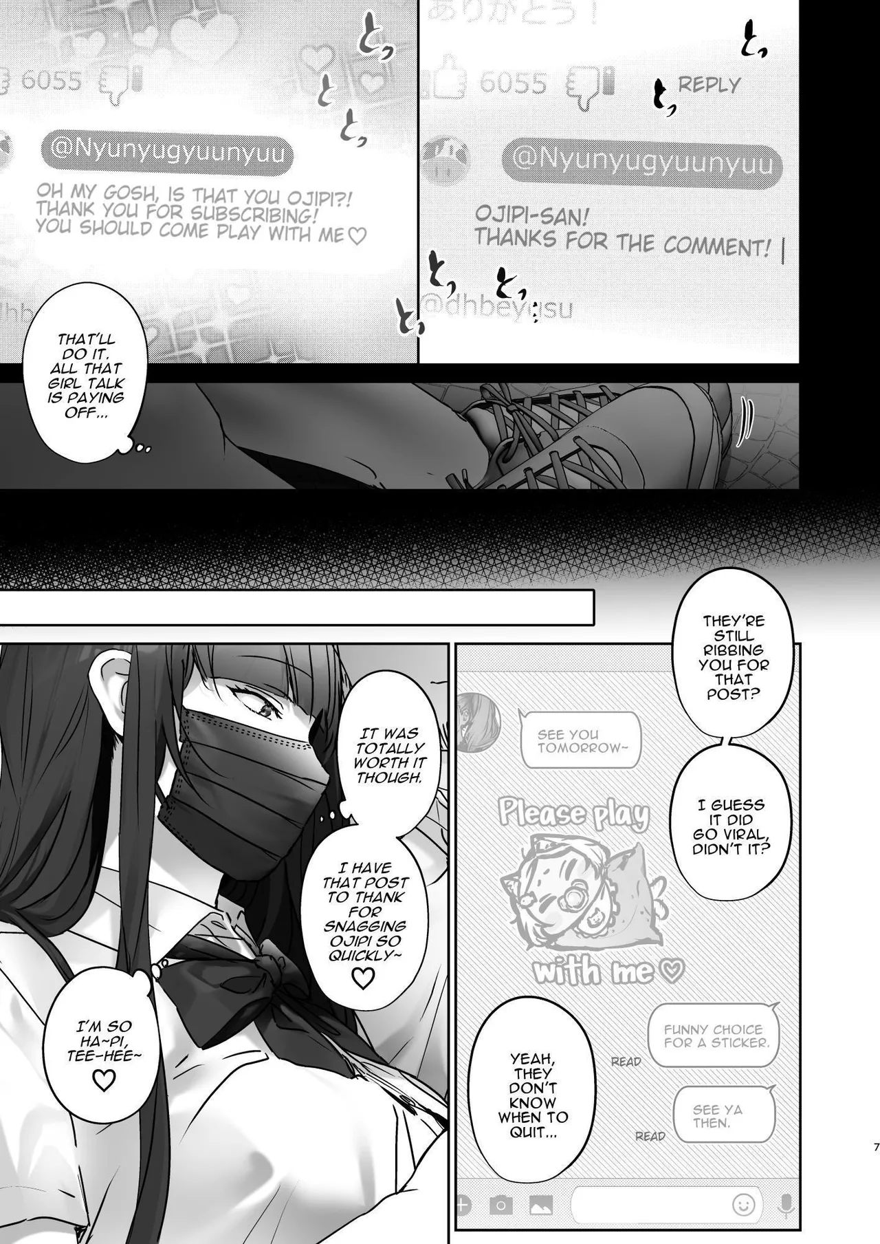 Page 7 of [Koko de Chikubi o Hitotsumami (Juurouta)] TS Shita kara AV Danyuu to Ecchi Shitai | Having Transformed into a Woman, I Want to Have Sex with a Male Pornstar [English] [Darg777 Translations]