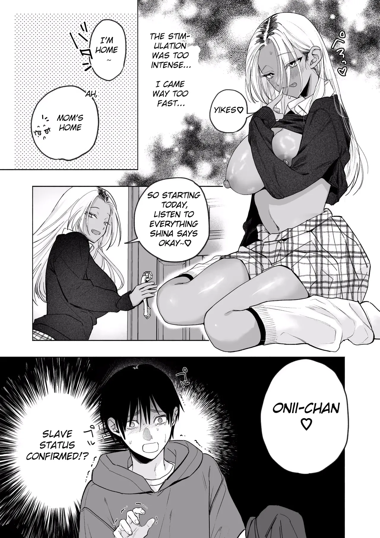 Page 20 of [Chimple Hotters (Chimple Hotter)] Kuro Gal Kyonyuu Gimai wa Boku o Yasashiku Sakusei Shitai [English] [Digital]