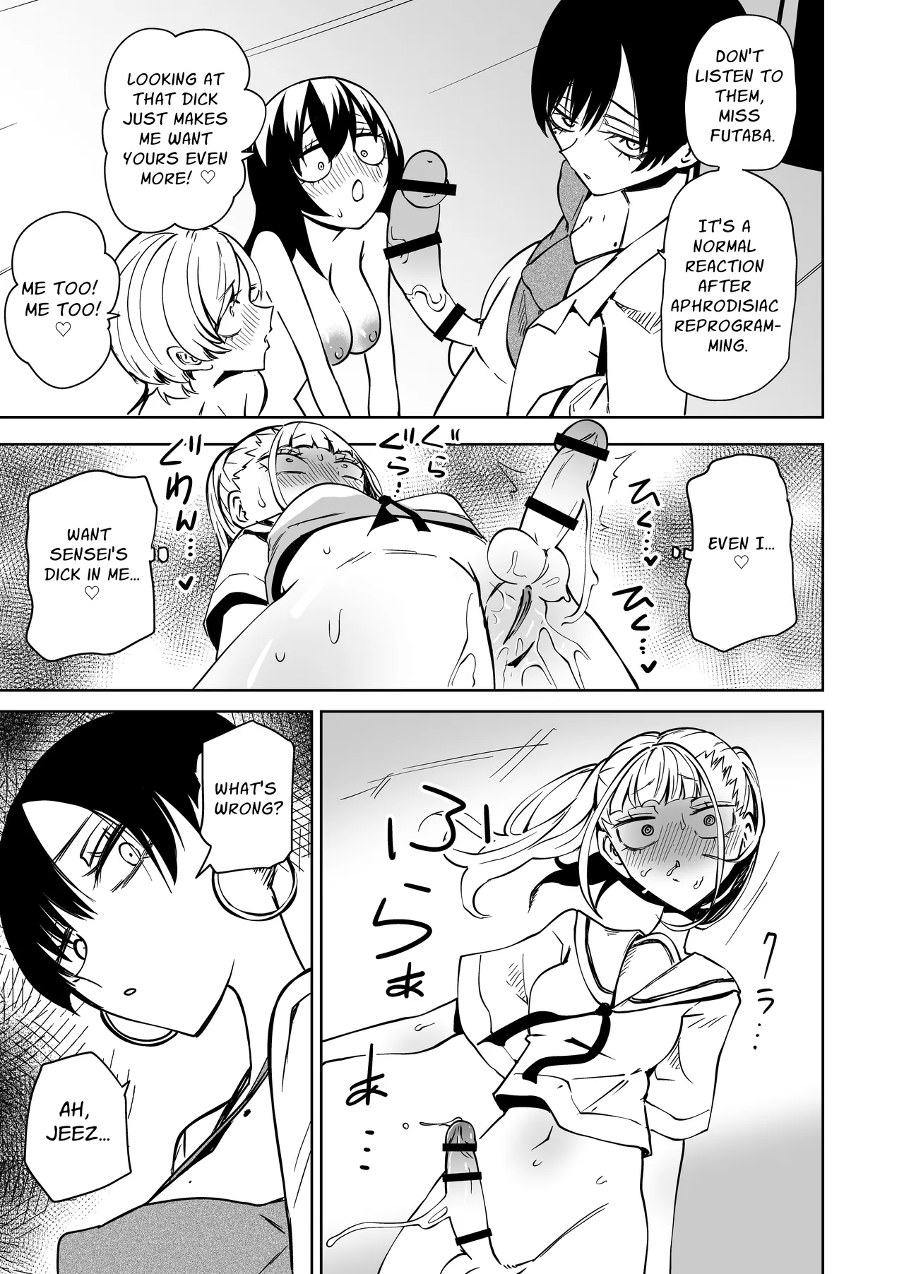 Tomodachi o Onaho ni shitetara Futanari Kyoushi ni Chinpo de Shikararemashita | I Got Scolded By A Futanari Teacher For Treating My Friends Like Fuckholes page 24 full