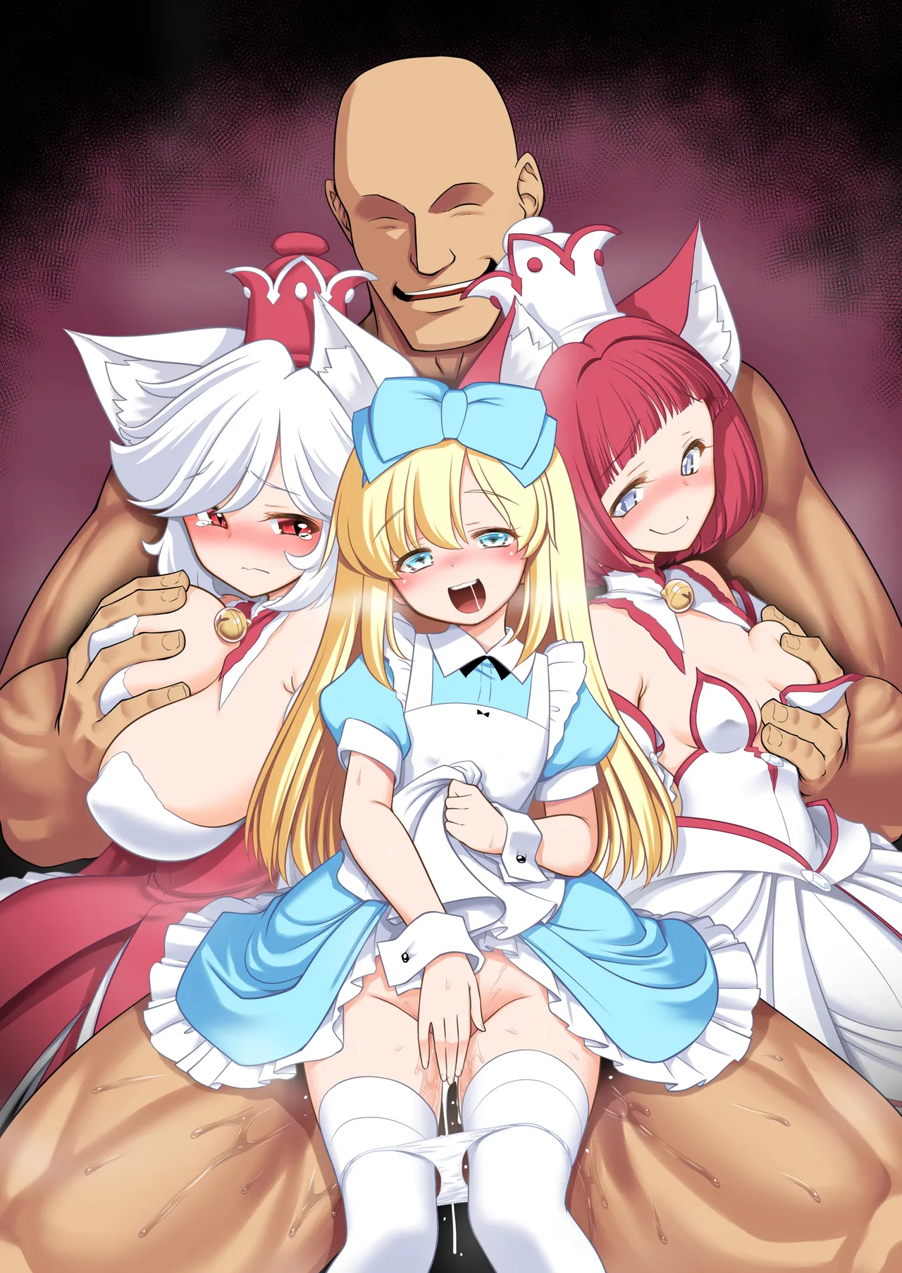 Page 2 of Monogatari Dori ni Shika Ugokenai Ehon no Naka no Alice-tachi wa Kagami no Kuni demo Ecchi na Koto Yaritai Houdai