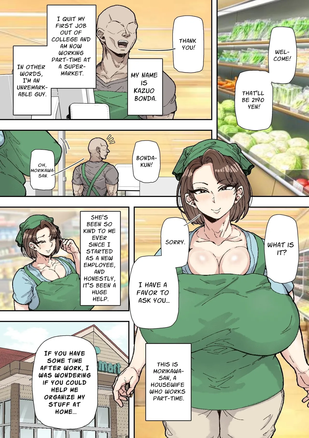 Morikawa Minako (42) Beit-saki no Deka Chin-kun ni Assari Kan Ochi | Minako Morikawa (42) Easily Falls to the Big Dick Guy at Work page 2 full