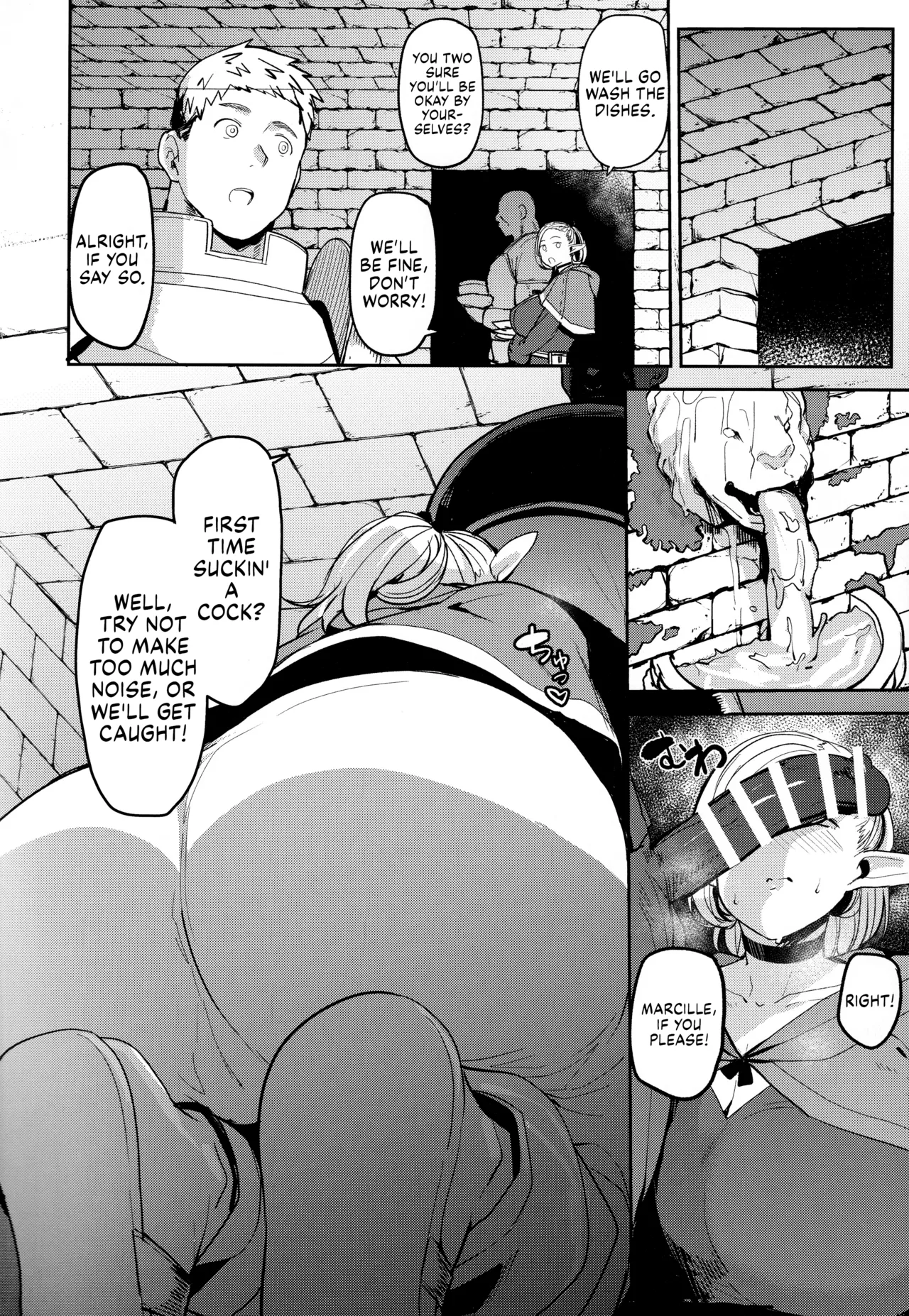 Page 23 of (C106) [North70 (Nanao Yukiji)] Chin Ochi Donkusa Elf | Dumbass Elf, Dicked Over And Dicked Down (Dungeon Meshi) [English] [Suizokukan]