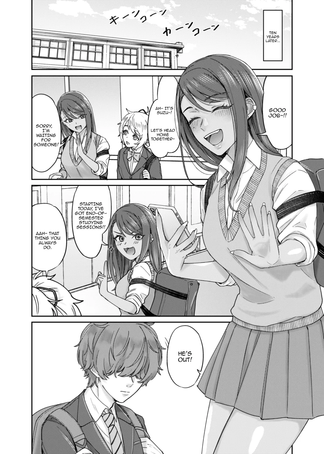 Kuro Gyaru Osananajimi to Himitsu no Benkyou Shichau Hanashi | Story About A Secret Study Session With My Black Gyaru Childhood Friend page 3 full