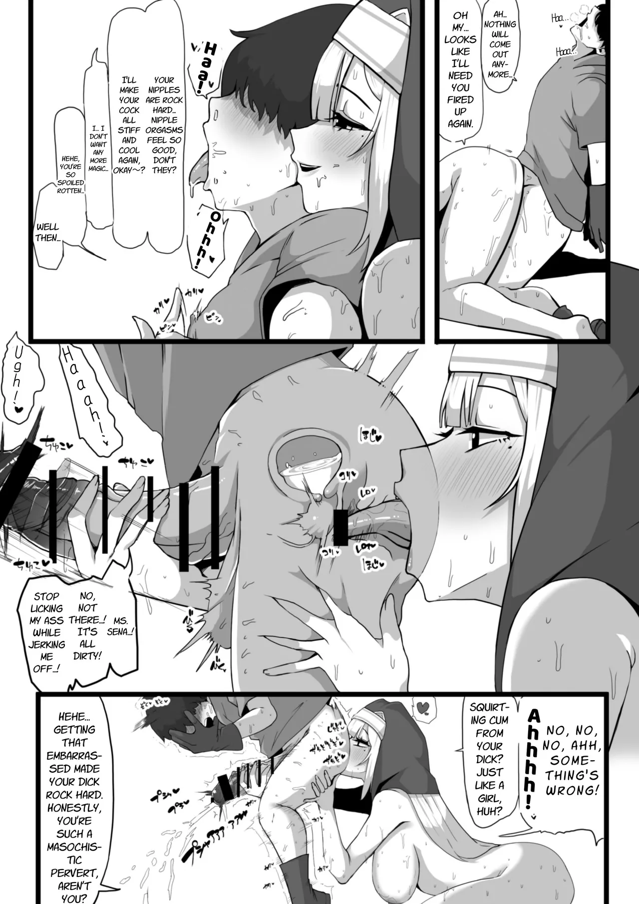 Page 24 of Ansatsusha datta Onna Souryo-san ni Yuuwaku Sarete ~Amaama Oppai Shokei Sarete Shimau Maso Kanshu-san~ | The Masochistic Guard Seduced by the Assassin Nun ~Sweet Breast Punishment~