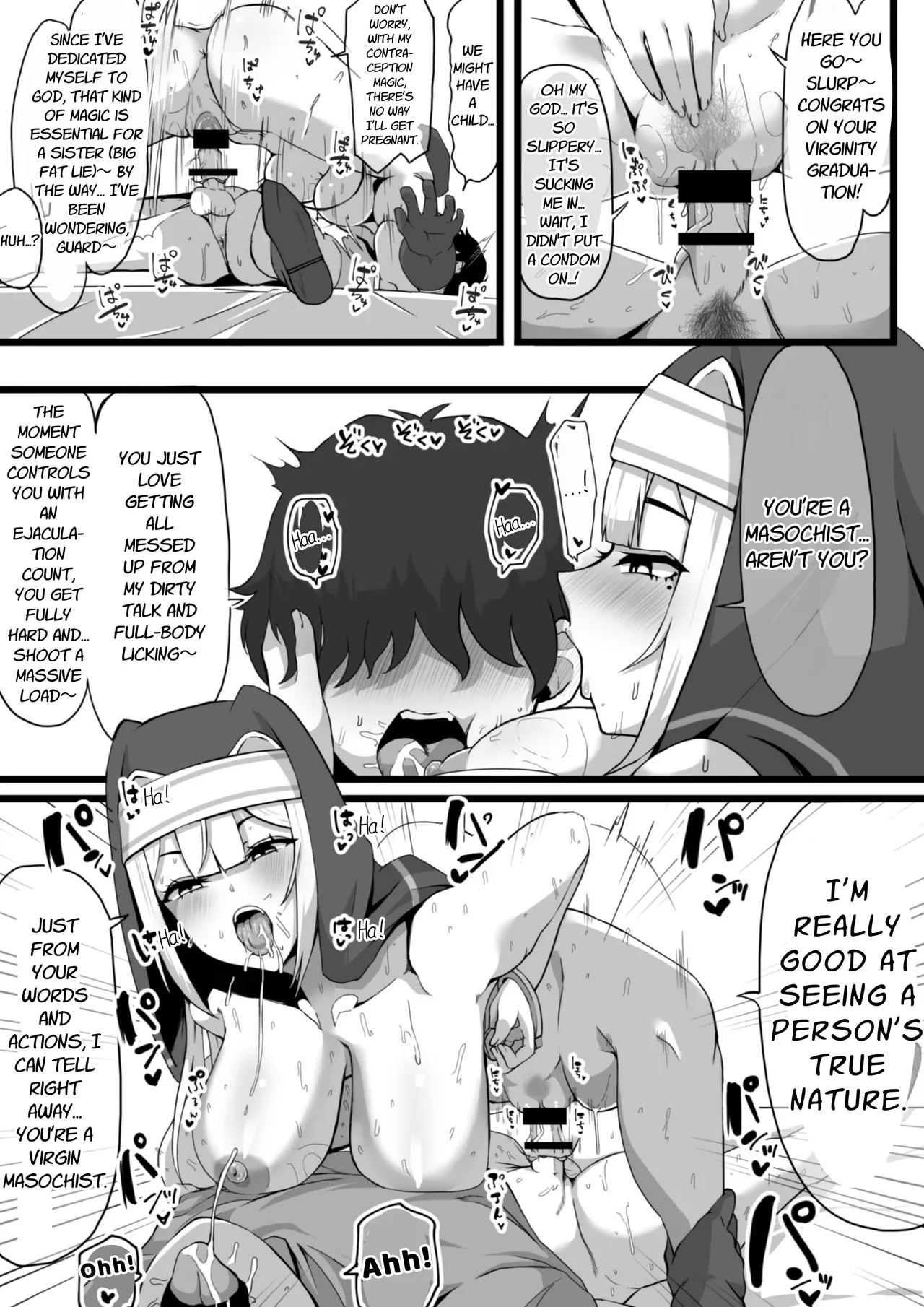 Page 9 of Ansatsusha datta Onna Souryo-san ni Yuuwaku Sarete ~Amaama Oppai Shokei Sarete Shimau Maso Kanshu-san~ | The Masochistic Guard Seduced by the Assassin Nun ~Sweet Breast Punishment~