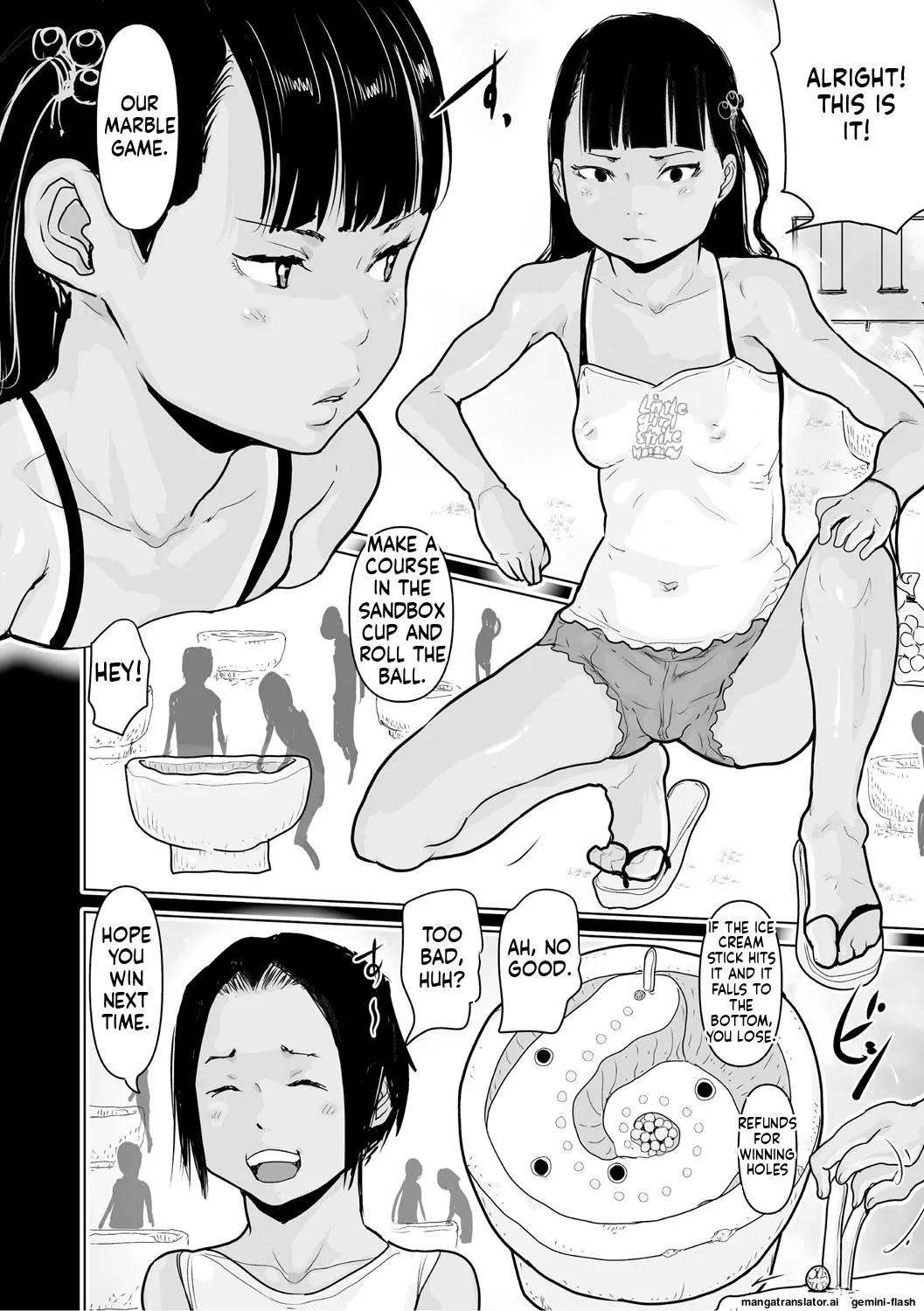 Page 133 of Hiyake to Wareme to Tomodachi Shojo no Natsuyasumi