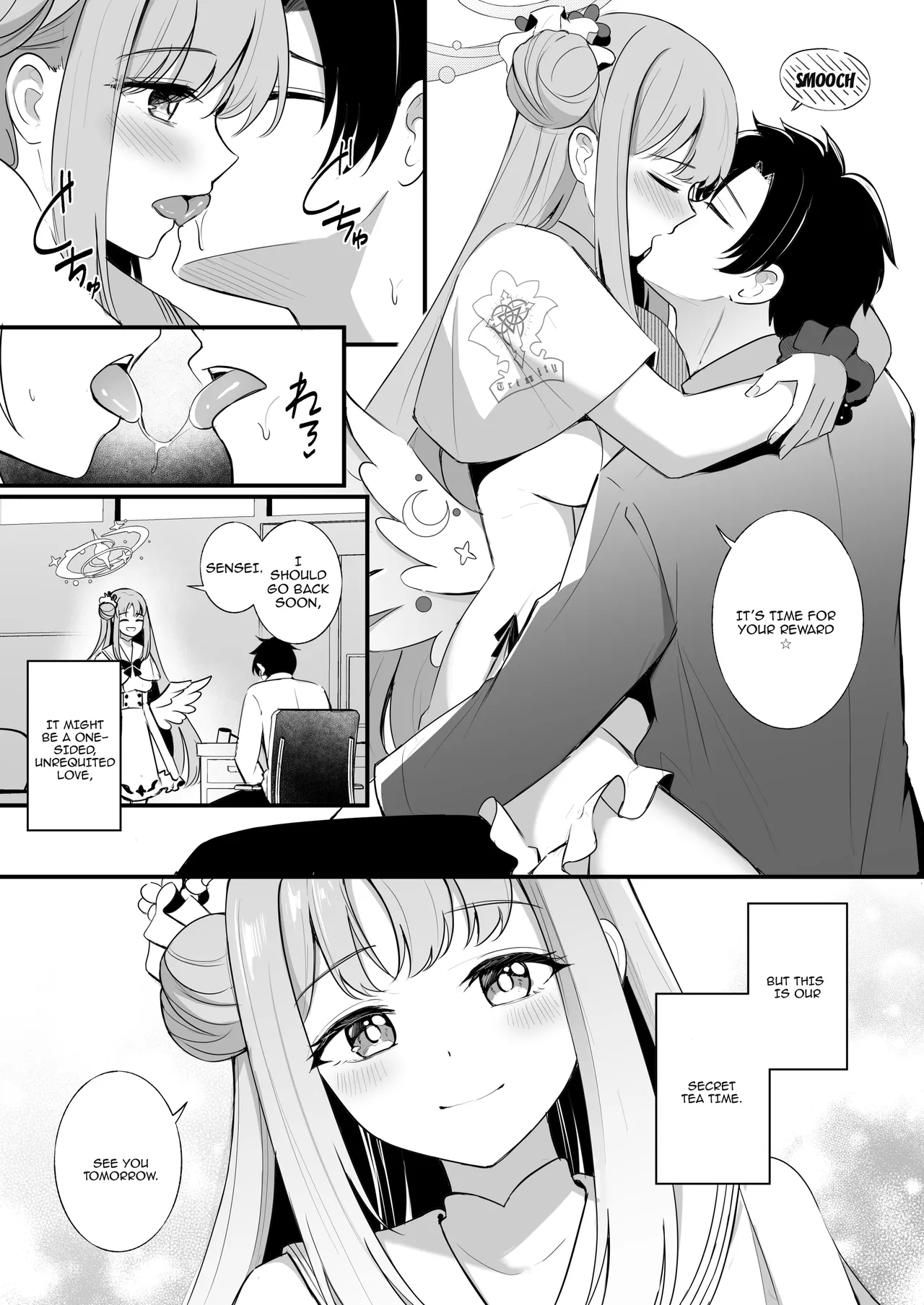 Page 4 of [Koniro Kajitsu (KonKa)] Sensei dake no Mondaiji | Sensei's Exclusive Problem Student (Blue Archive) [English] {Doujins.com} [Digital]