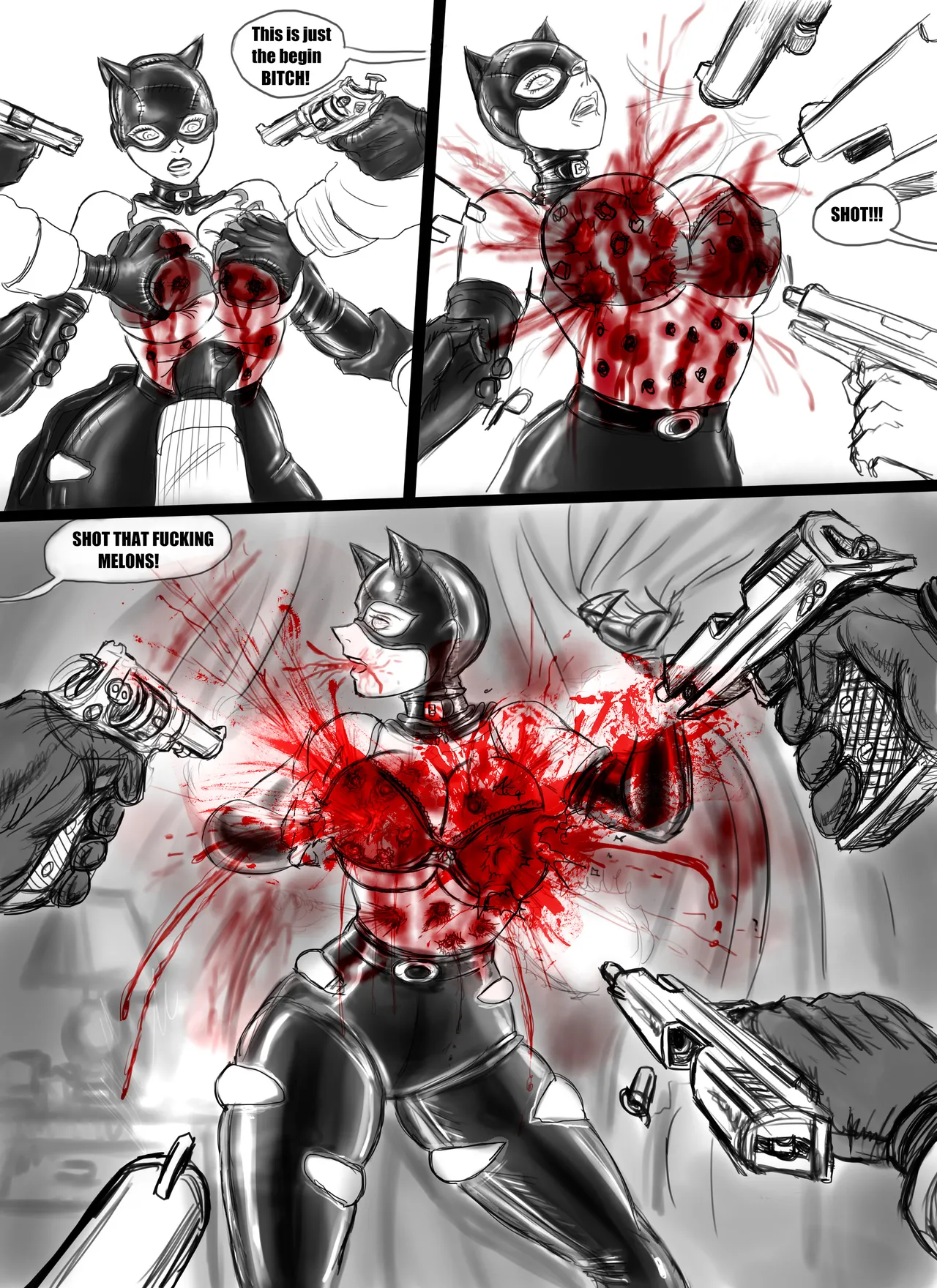 Page 13 of Catwoman Death and Destruction 2 (GURO) (incomplete)