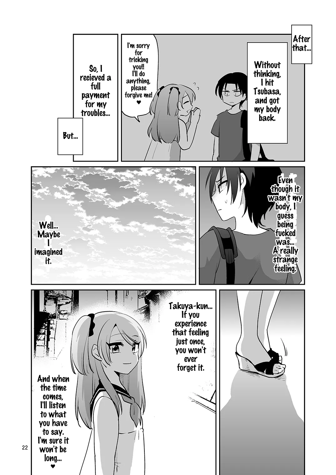 Page 23 of [DryR (Urakuso)] Ore to Aitsu no Karada ga Irekawatte Kawari ni Josou Enkou Saserareta Ken [English] [Digital]
