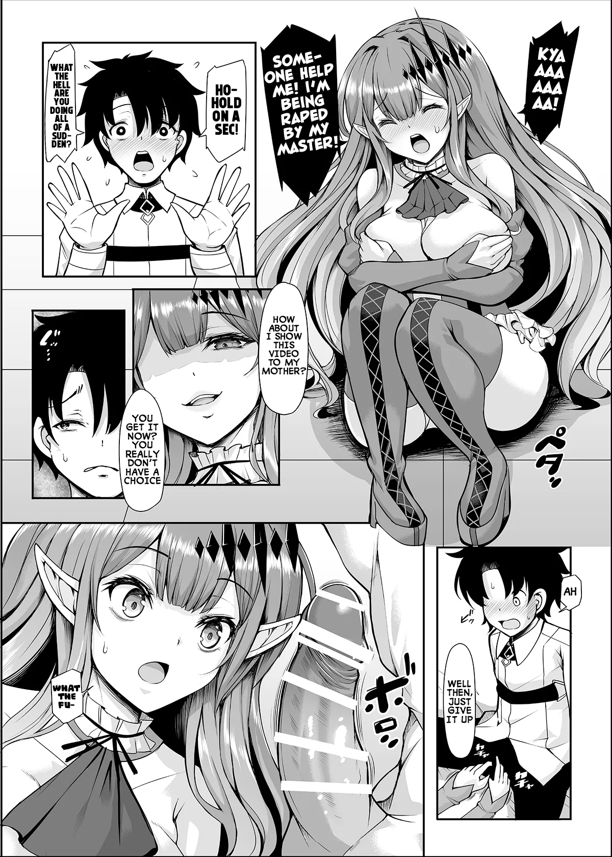 Page 11 of [Rocket Chousashitsu (Koza)] Joou Heika wa Boku no Oku-san Oujo-sama mo Boku no Kanojo | Her Majesty the Queen is my wife, and the princess is my girlfriend (Fate/Grand Order) [English] [Digital]