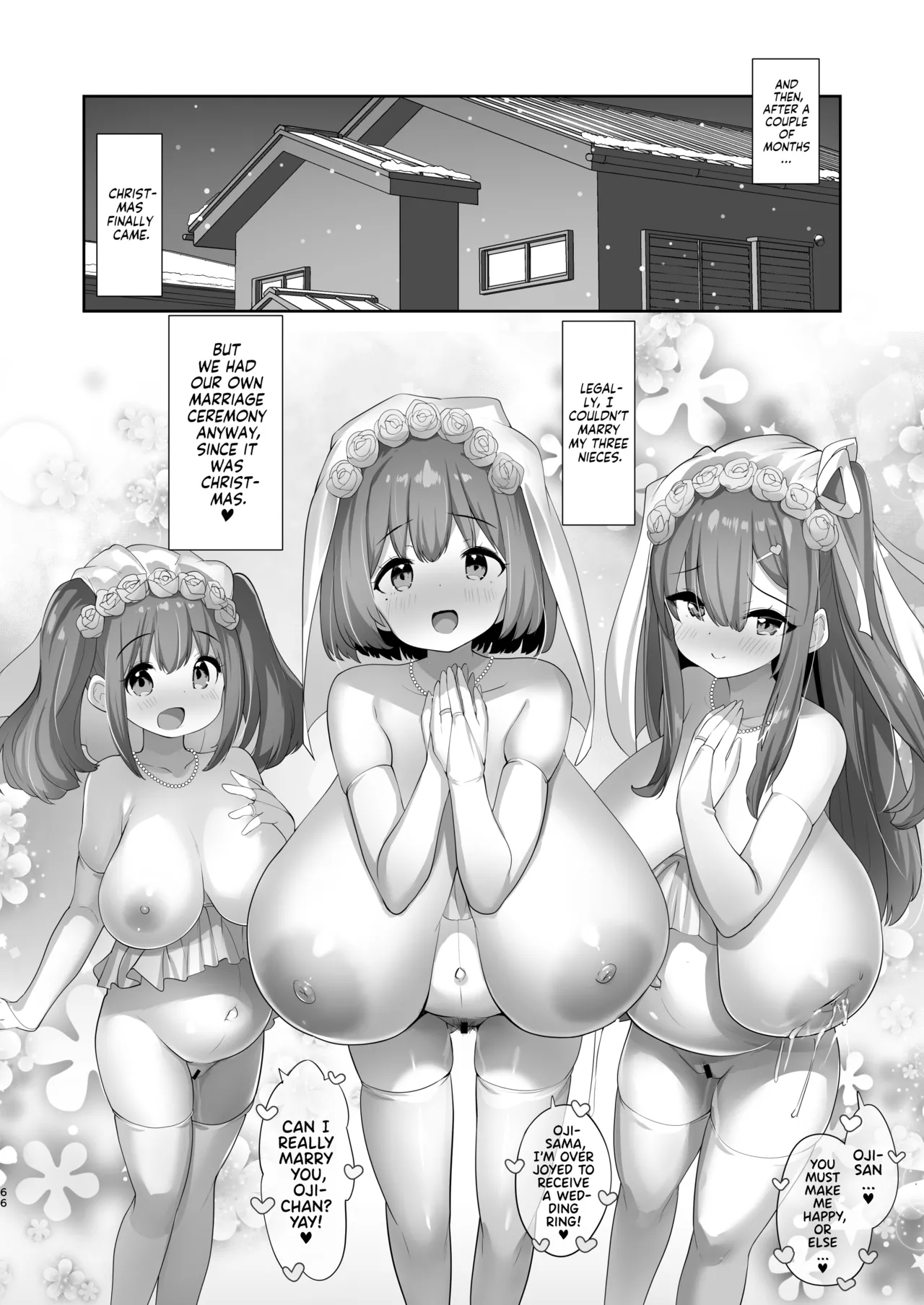 Mei Chichi Harem ~Mecha Amaetekuru Kogara Bakunyuu Meikko 3-shimai to Icha Love Sex Seikatsu~ | My Happy Titty Life with my Three Big-Breasted Little Nieces! page 65 full