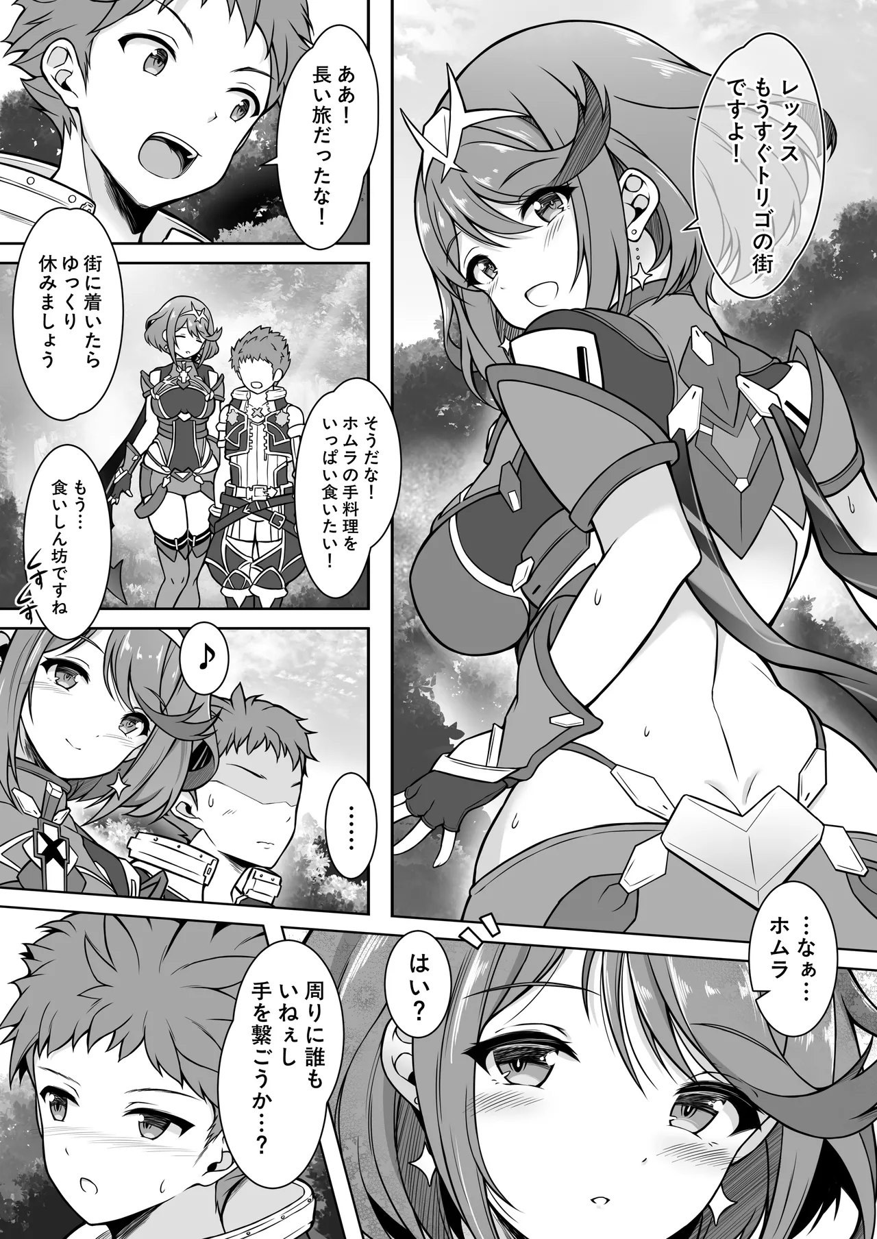Page 3 of [TCA Cycle (Gairou)] Homura to Ichinichijuu H Shimakuru Hon (Xenoblade Chronicles 2) [Digital]