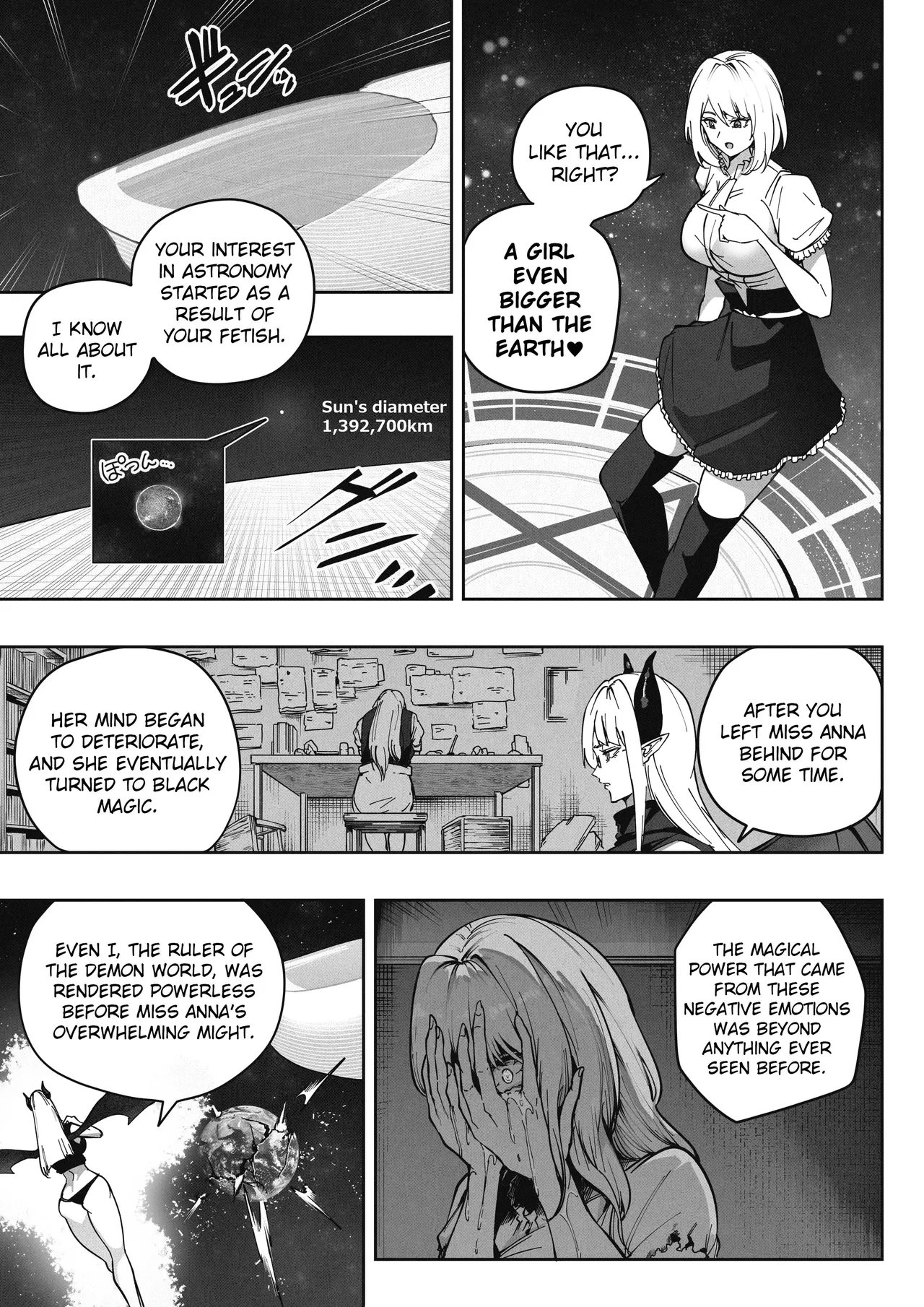 Page 13 of [Soryuu] Shinchou 1680-oku km no Joshi ga Tatta 1-man km Shika Nai Chikyuu o Asobubu | A 168 Billion km Tall Girl Toys with the Mere 10,000 km Earth [English]
