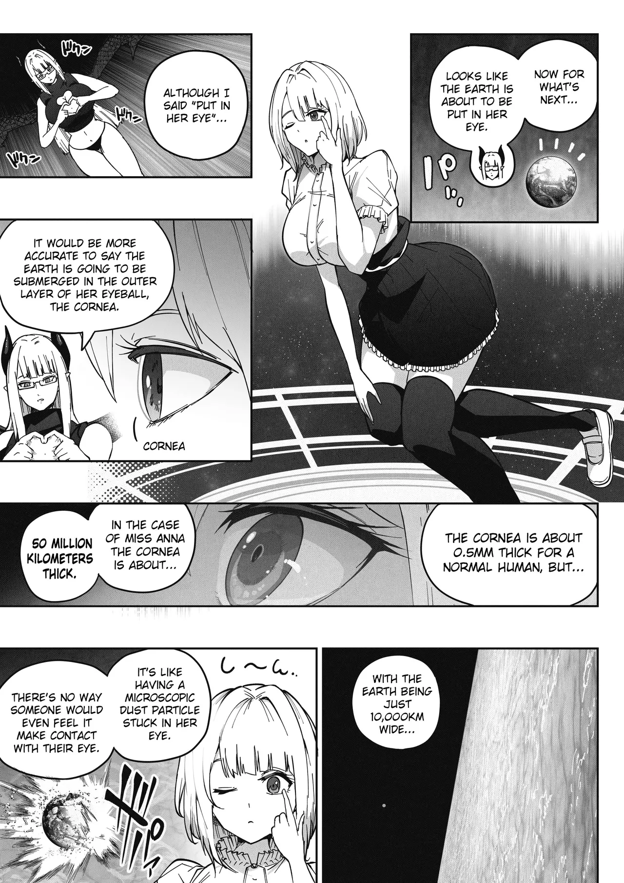 Page 18 of [Soryuu] Shinchou 1680-oku km no Joshi ga Tatta 1-man km Shika Nai Chikyuu o Asobubu | A 168 Billion km Tall Girl Toys with the Mere 10,000 km Earth [English]