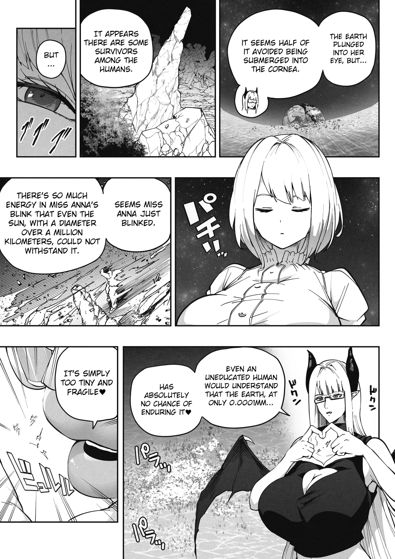 Page 19 of [Soryuu] Shinchou 1680-oku km no Joshi ga Tatta 1-man km Shika Nai Chikyuu o Asobubu | A 168 Billion km Tall Girl Toys with the Mere 10,000 km Earth [English]