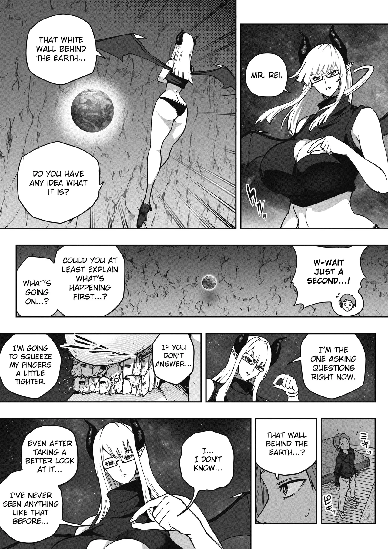 Page 7 of Shinchou 1680-oku km no Joshi ga Tatta 1-man km Shika Nai Chikyuu o Asobubu | A 168 Billion km Tall Girl Toys with the Mere 10,000 km Earth