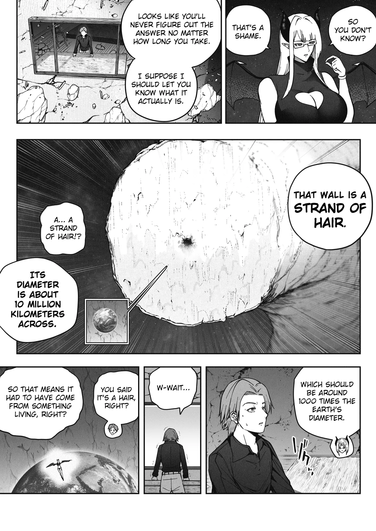 Page 8 of [Soryuu] Shinchou 1680-oku km no Joshi ga Tatta 1-man km Shika Nai Chikyuu o Asobubu | A 168 Billion km Tall Girl Toys with the Mere 10,000 km Earth [English]