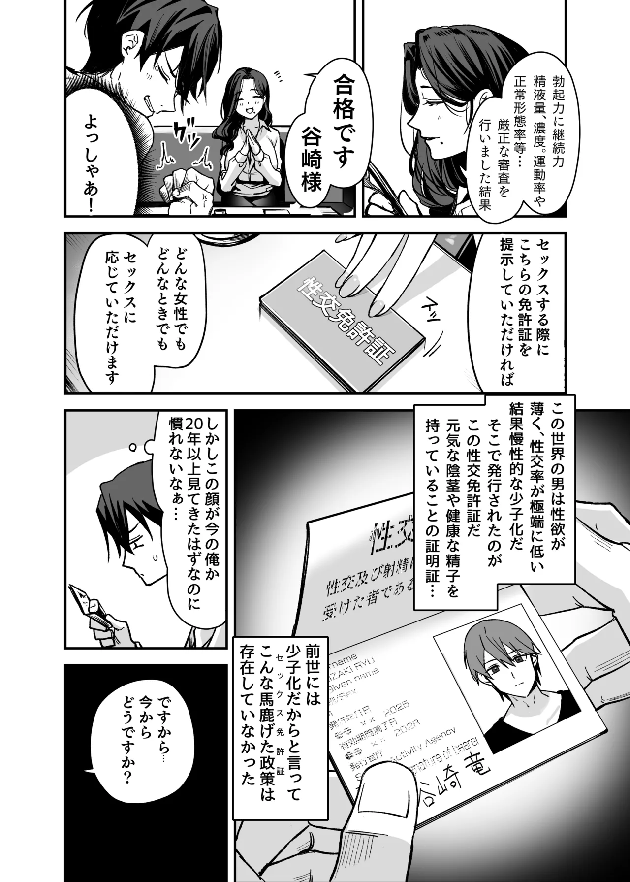 Page 4 of Sex ni Menkyo ga Hitsuyou ni Natta Sekai